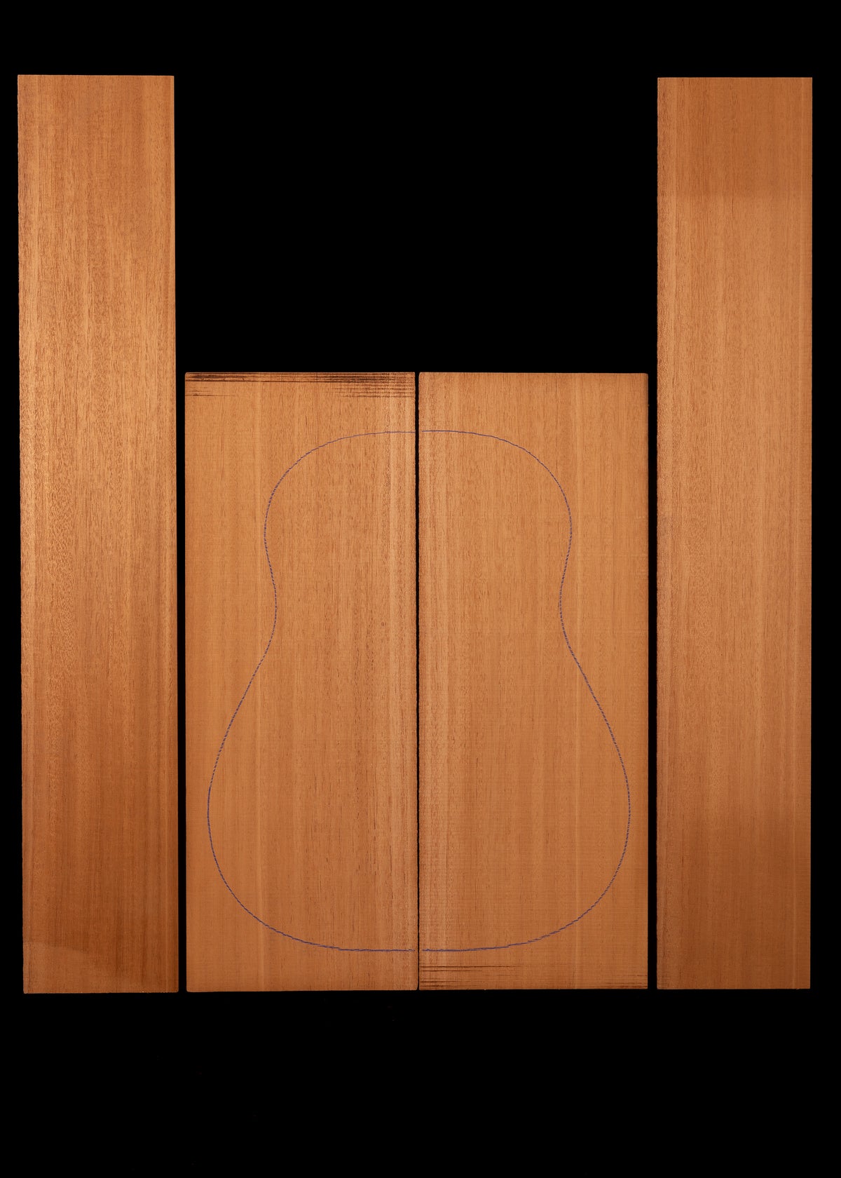 Fiji Mahogany Acoustic Guitar Back and Sides Set 01