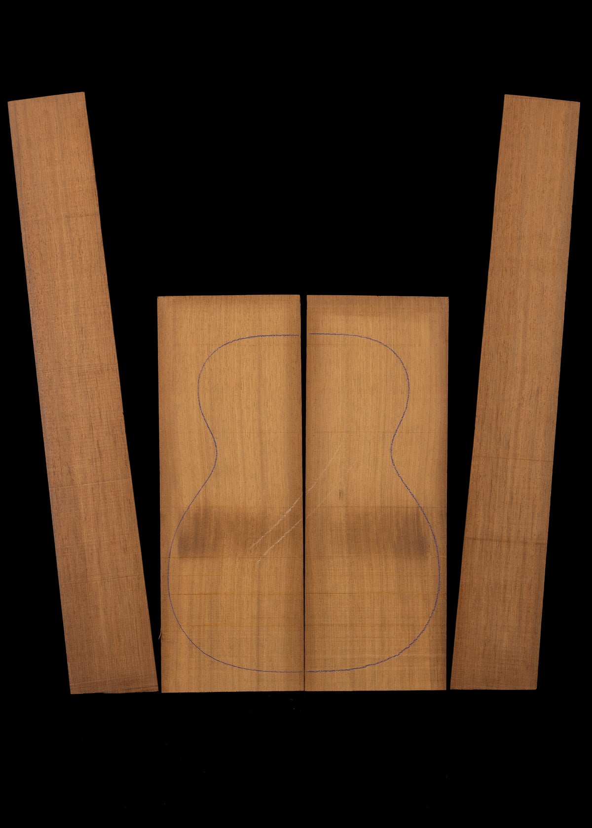 Philippine Mahogany Acoustic Guitar Back and Sides Set 01