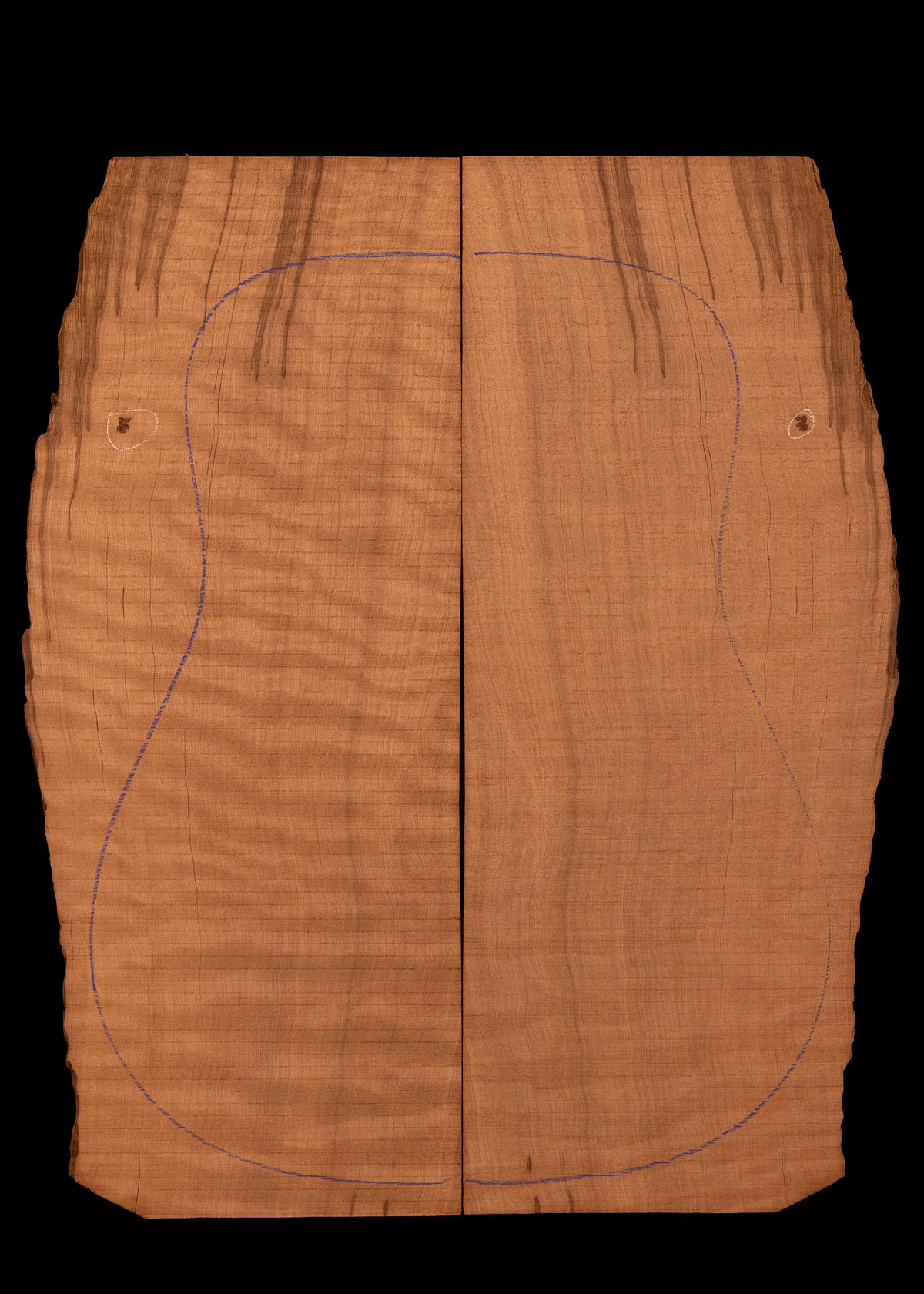 Curly Redwood Guitar Drop Top/Acoustic Top 02
