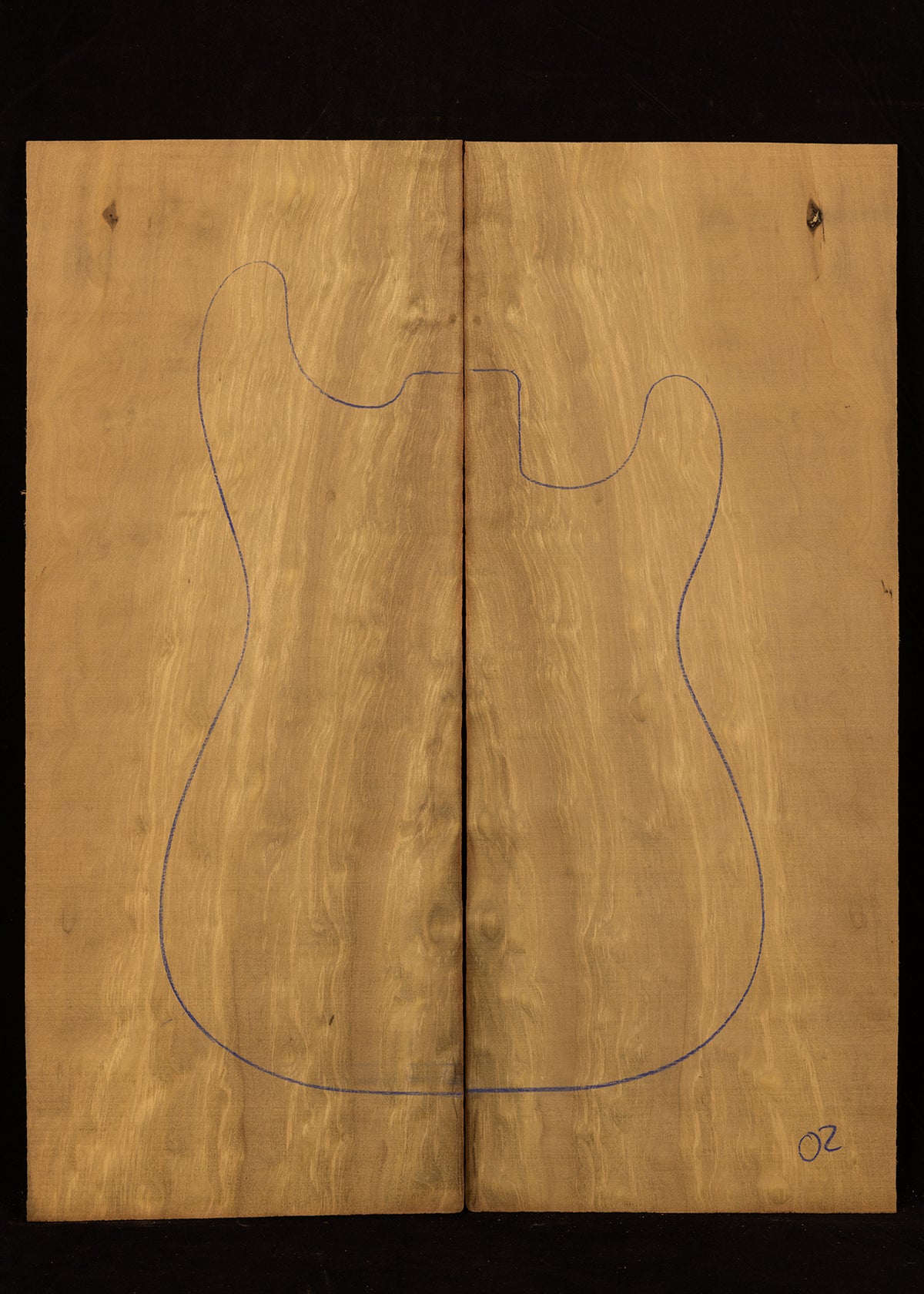 Figured Poplar Bass/Electric Guitar Drop Top 02