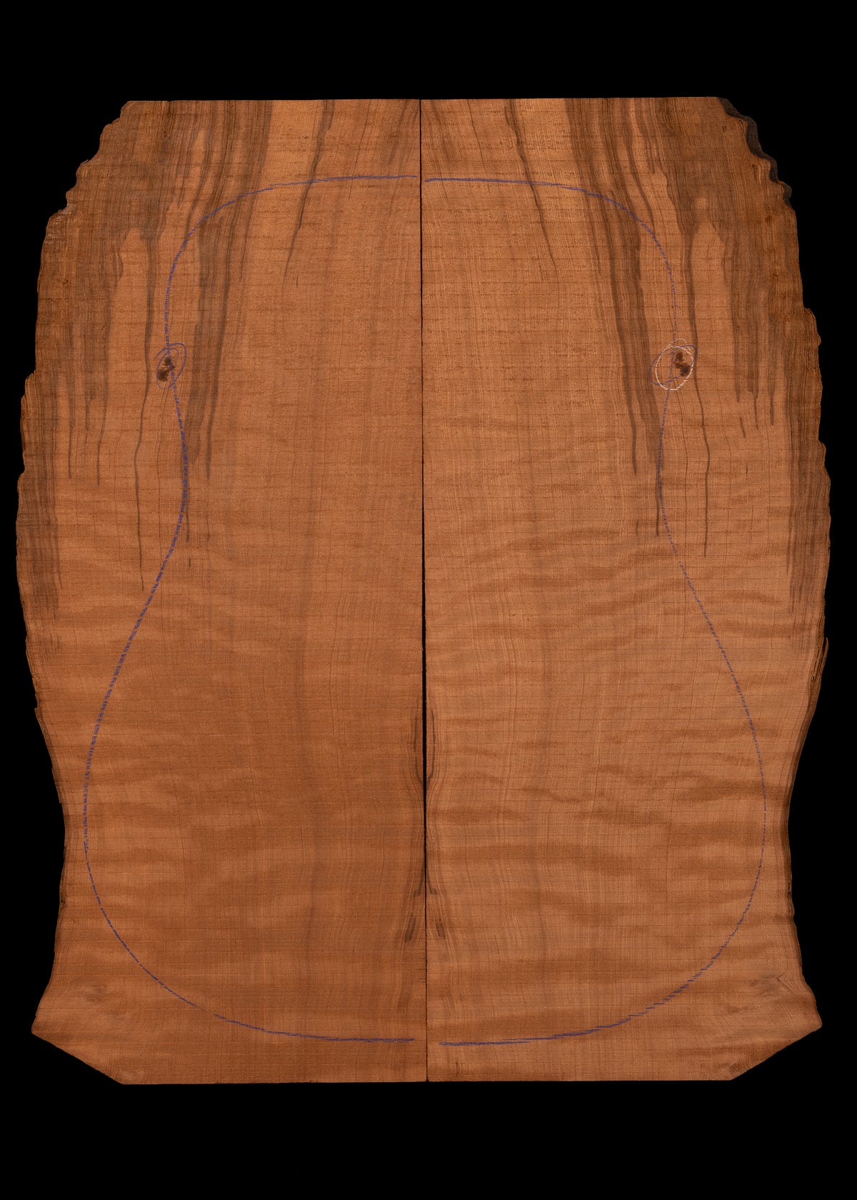 Curly Redwood Guitar Drop Top/Acoustic Top 03
