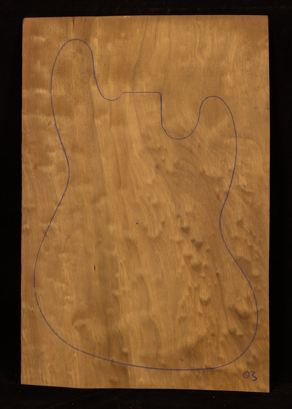 Figured Poplar Bass/Electric Guitar Drop Top 03