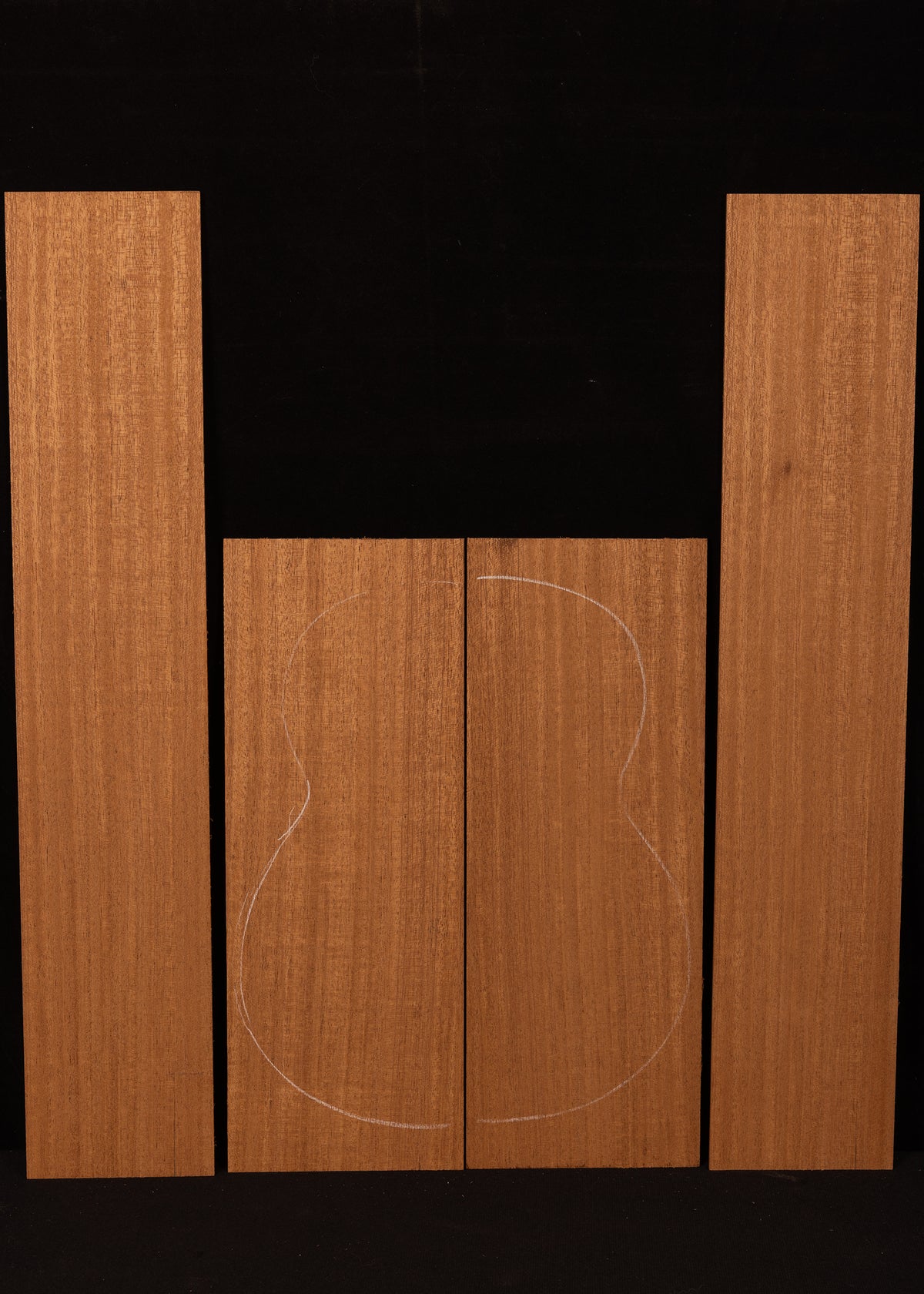 Sapele Tenor Ukulele Back and Sides Set 03