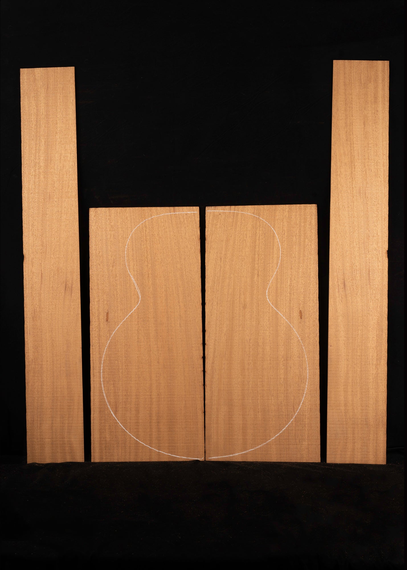 South American Mahogany Acoustic Guitar Back and Sides Set 26