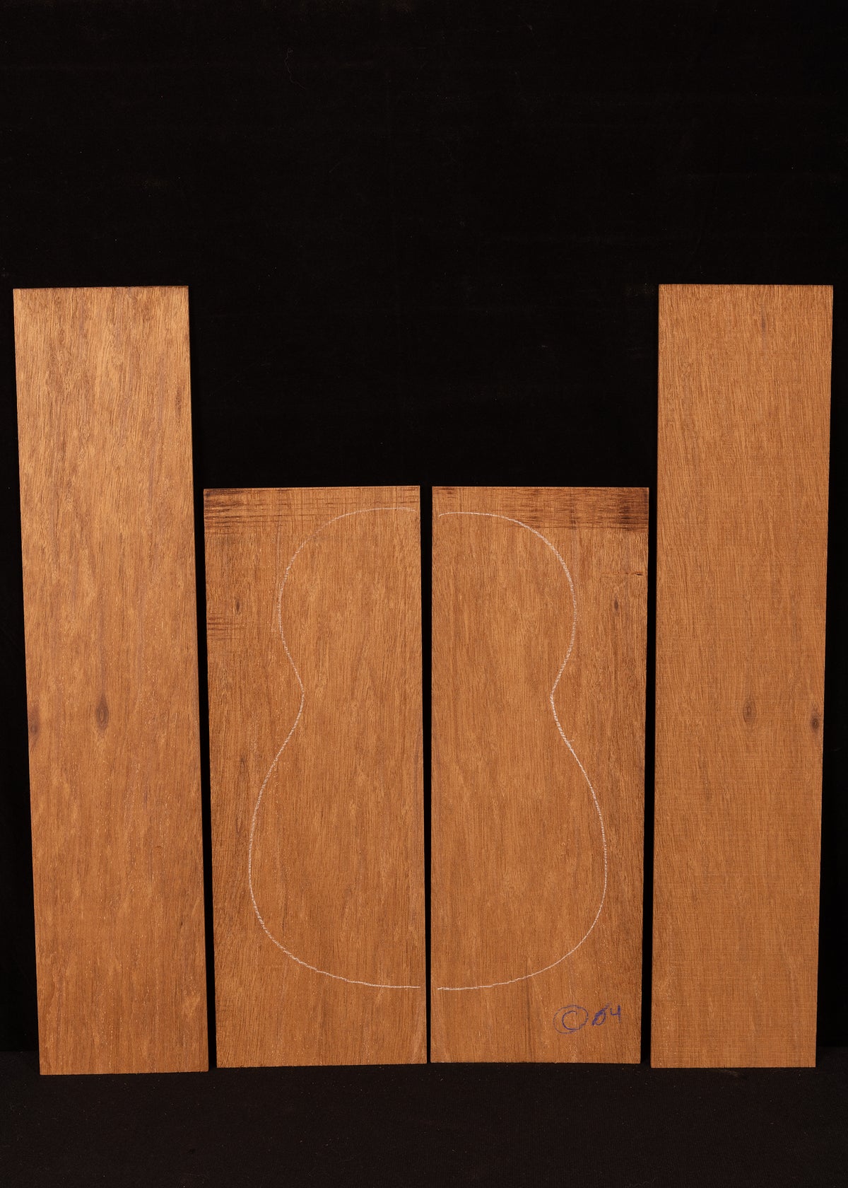 Figured Mahogany Concert Ukulele Back and Sides Set 04