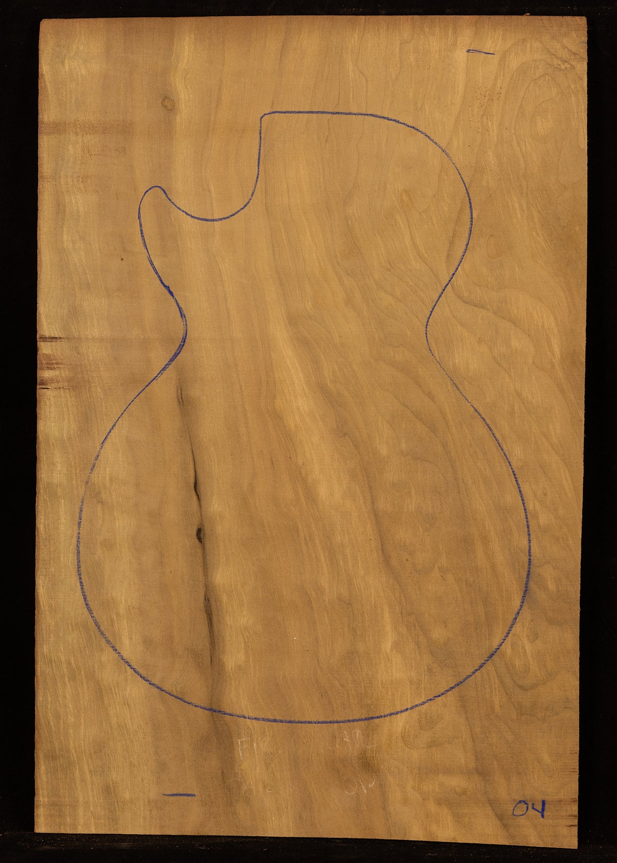 Figured Poplar Bass/Electric Guitar Carved Top 04
