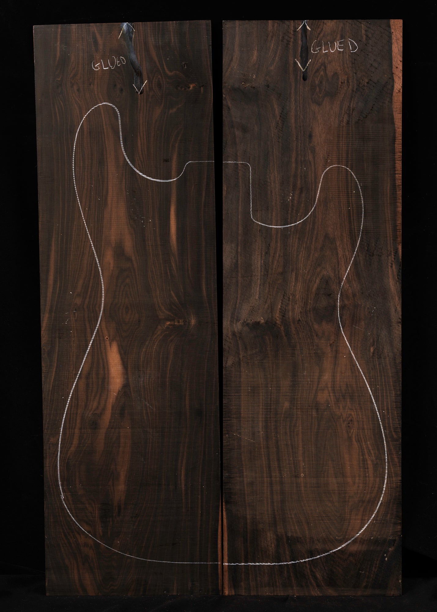 Macassar Ebony Electric Guitar Laminate Top 08