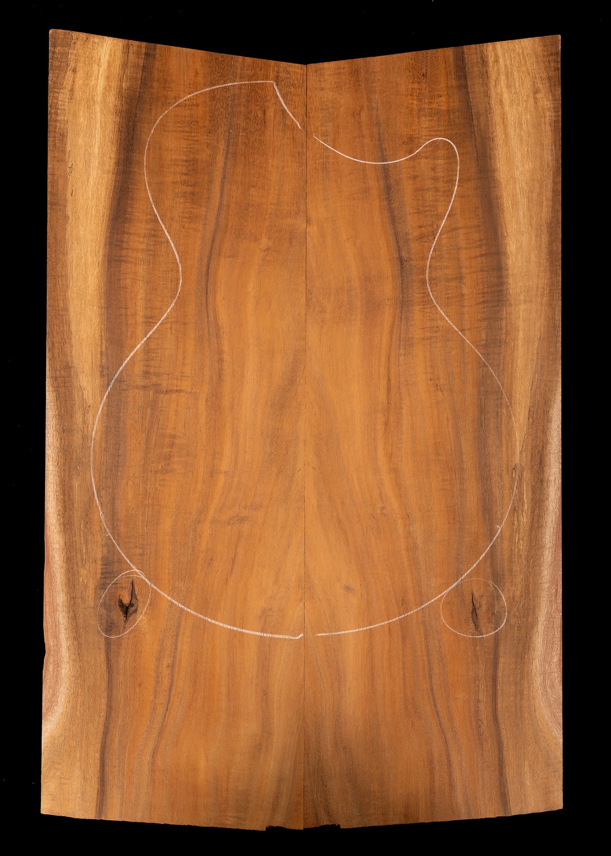 Curly Koa Electric Guitar/Bass Laminate Top 06