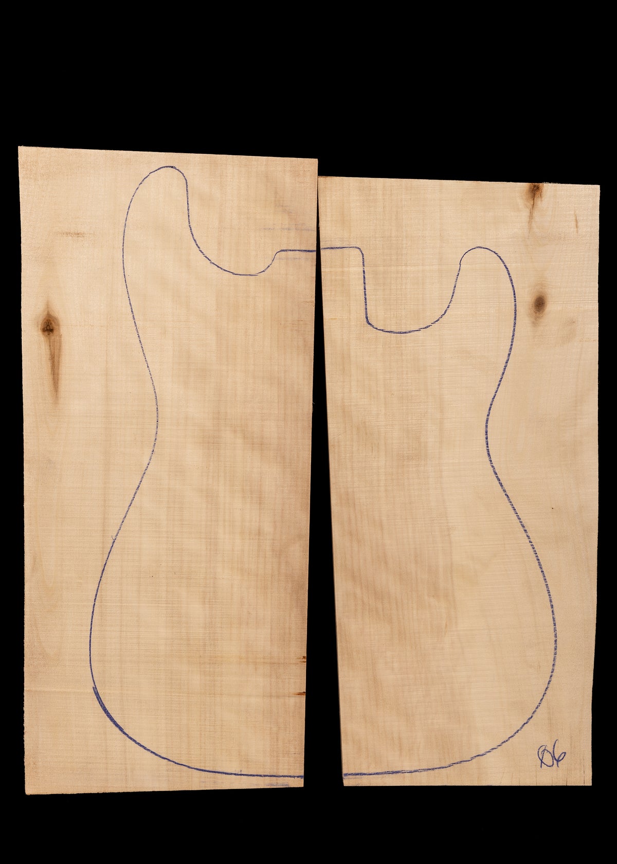 Figured Aspen 2-Piece Electric Guitar Body Blank 06