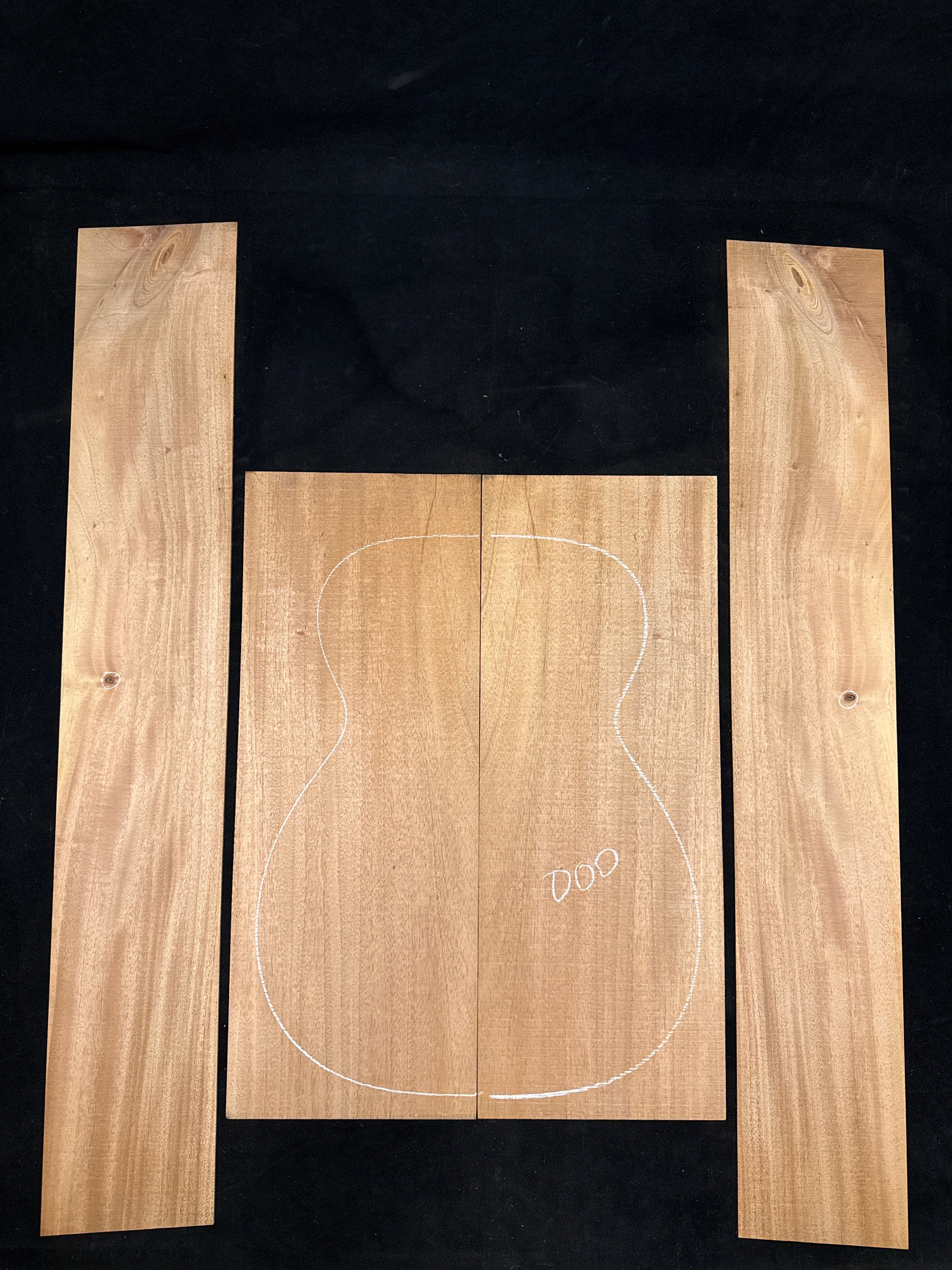 Cuban Mahogany Acoustic Guitar Back & Sides Set 56