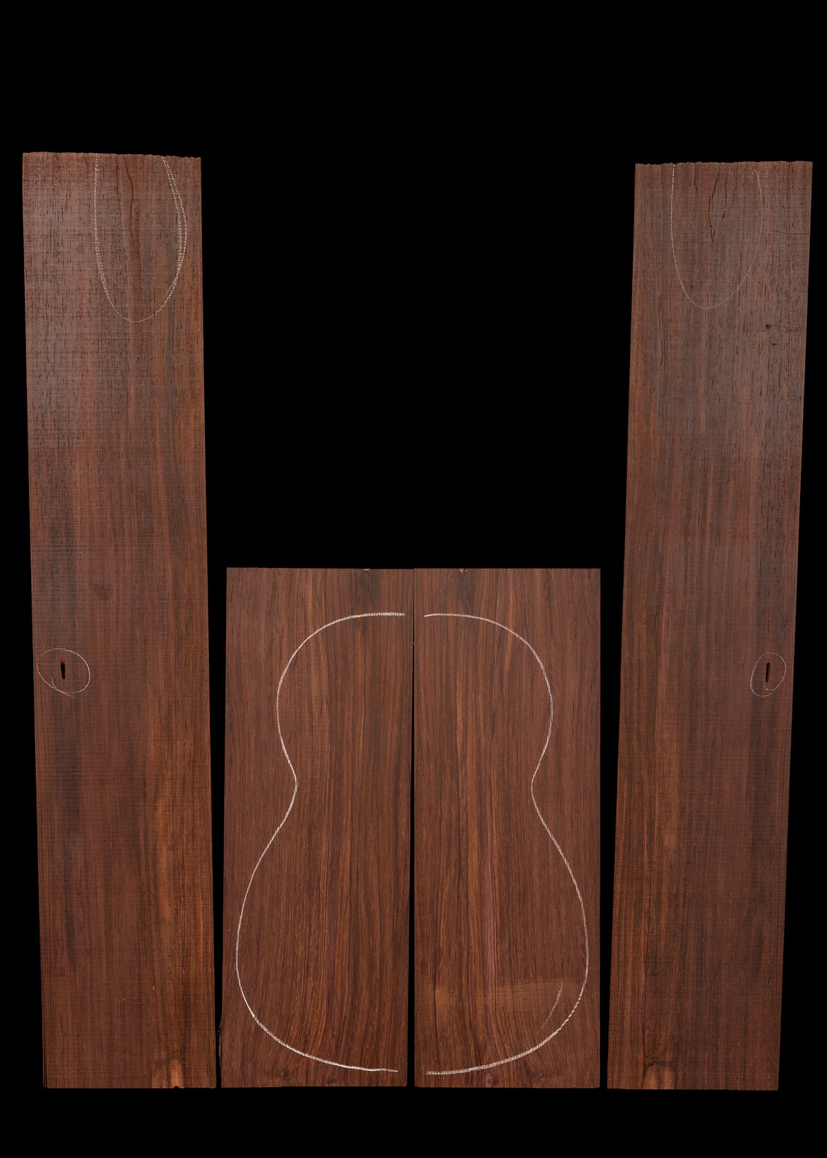 Cocobolo Concert Ukulele Back and Sides Set 12