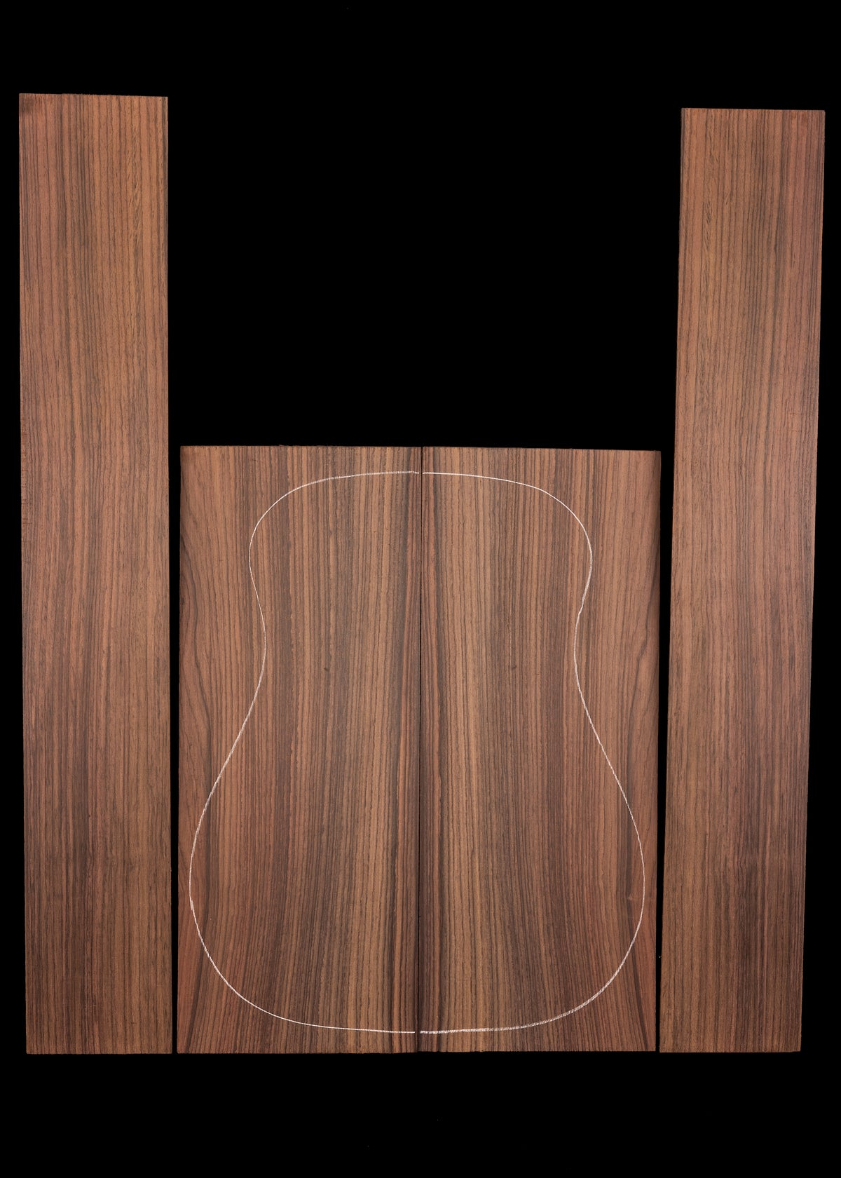 Indian Rosewood Acoustic Guitar Back and Sides Set 132