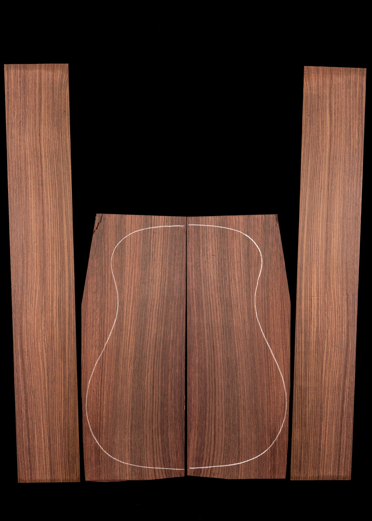 Indian Rosewood Acoustic Guitar Back and Sides Set 137
