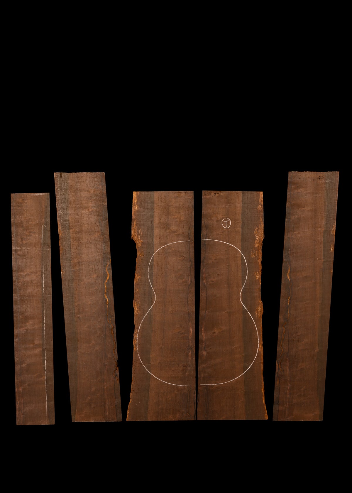 Brazilian Rosewood Tenor Ukulele Back and Sides & Fingerboard Set 13