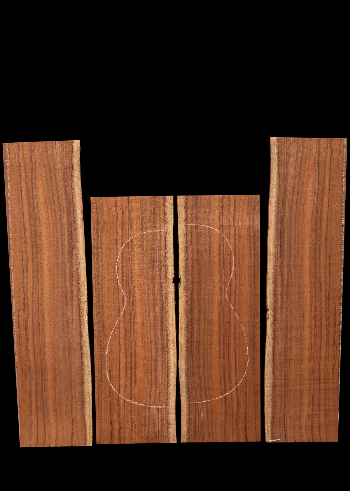 Koa Concert Ukulele Back and Sides Set 13