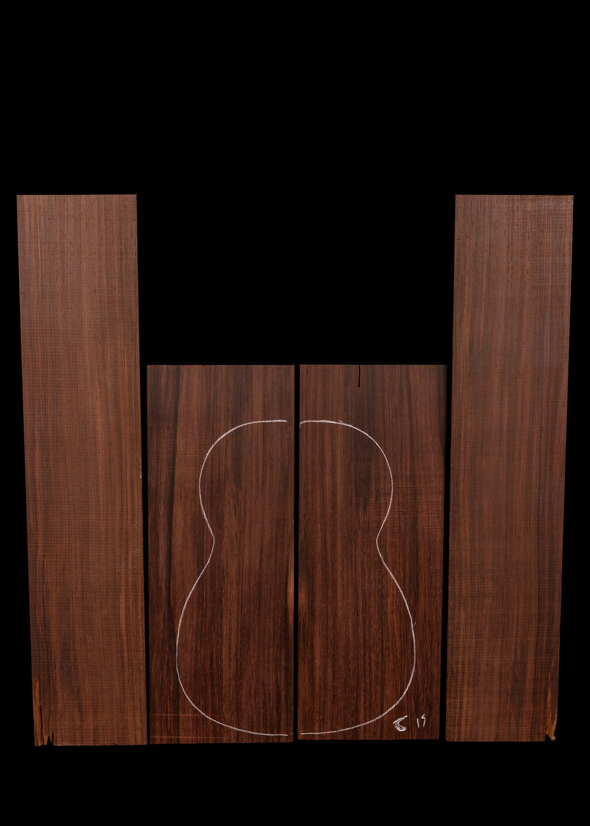 Cocobolo Concert Ukulele Back and Sides Set 16