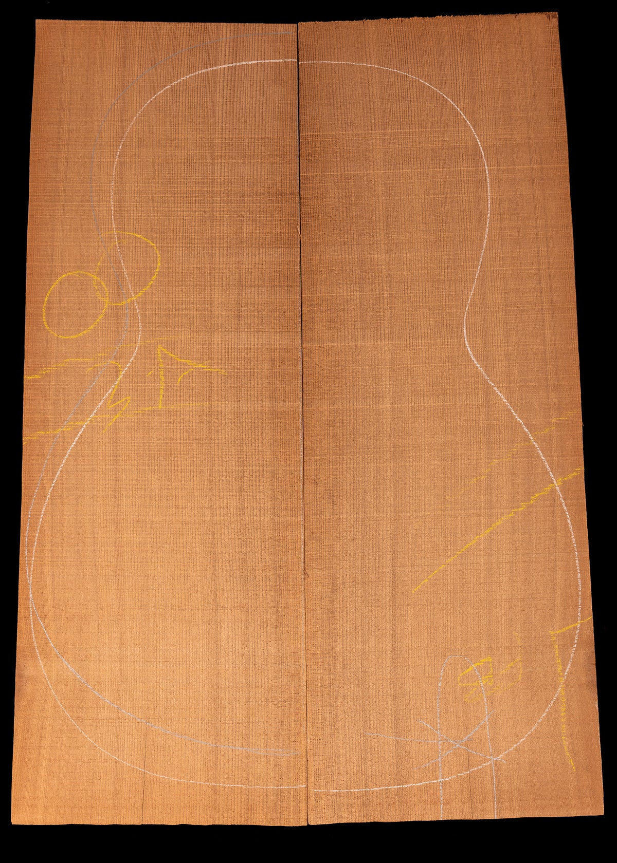 Reclaimed Tunnel Redwood Acoustic Guitar Top 19
