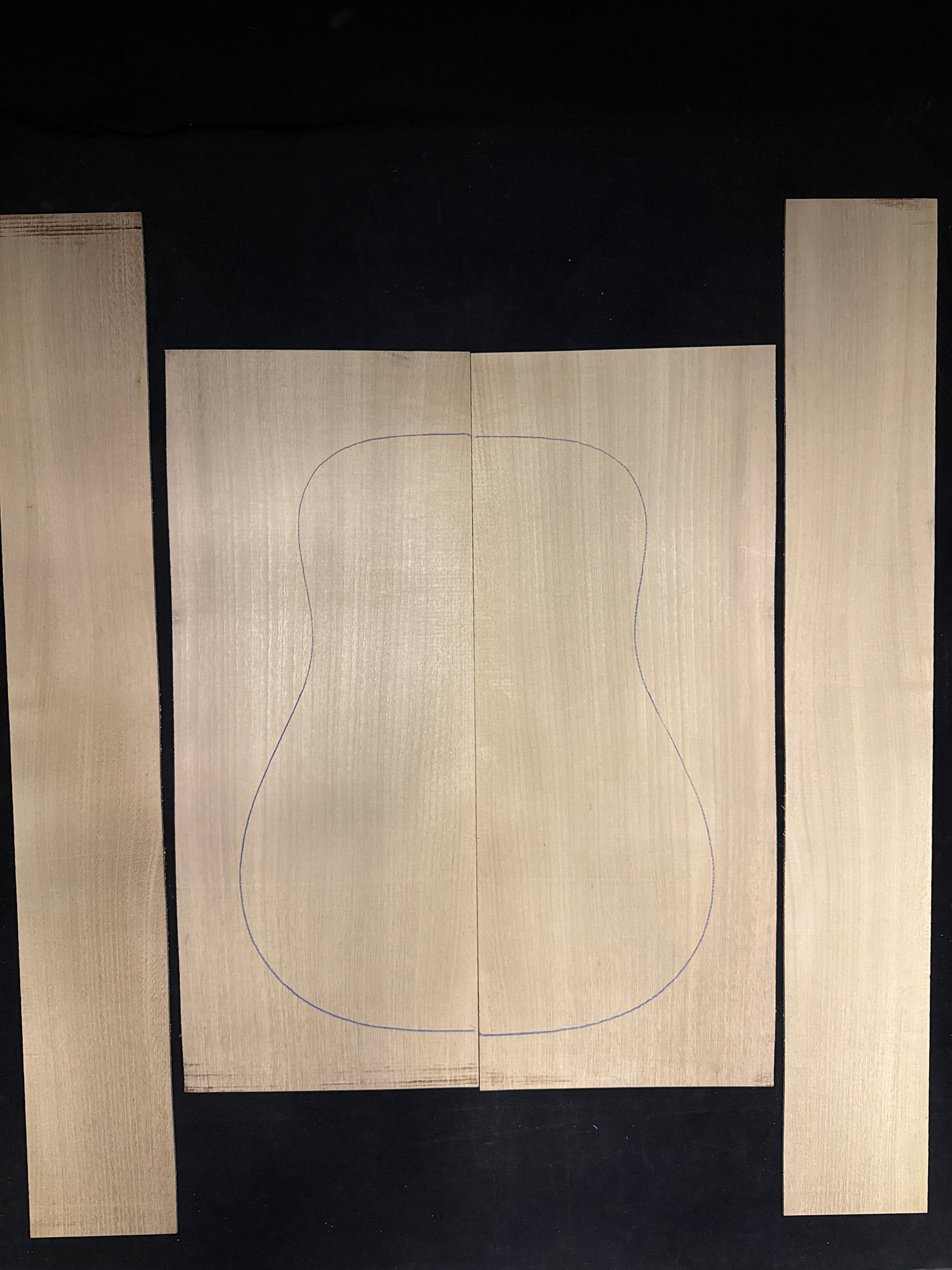 Black Locust Acoustic Guitar Back & Sides Set 21