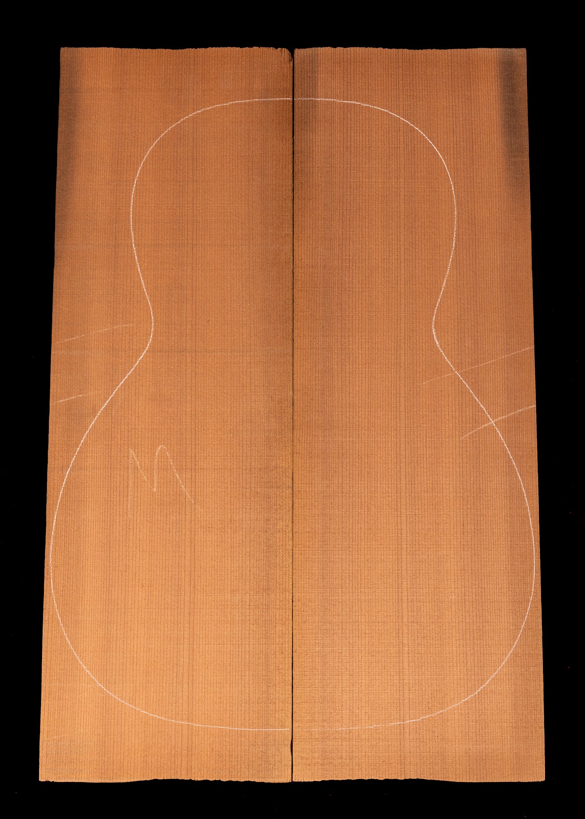 Reclaimed Tunnel Redwood Acoustic Guitar Top 20