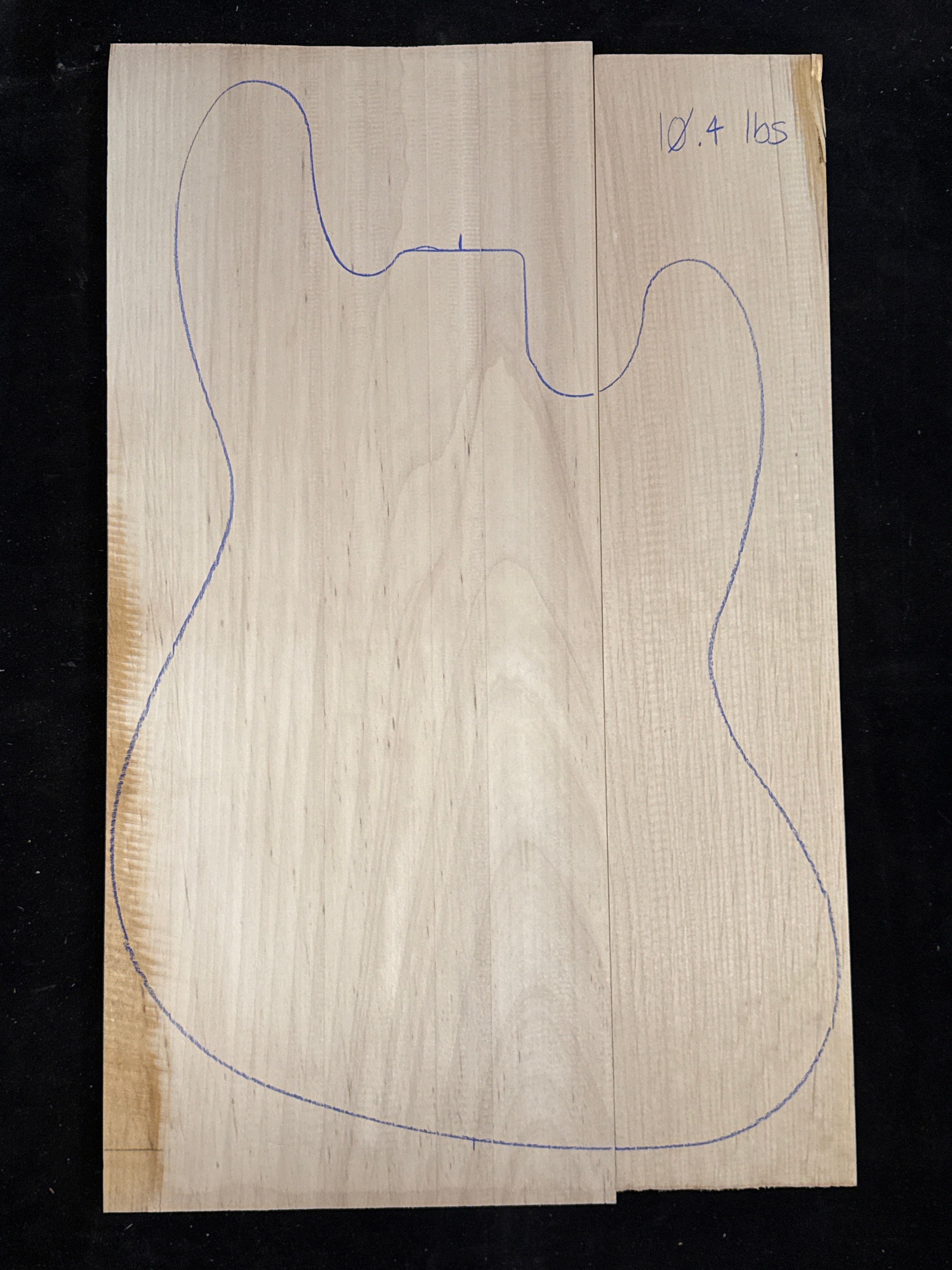 Alder 2-Piece Electric Guitar/Bass Body Blank 22