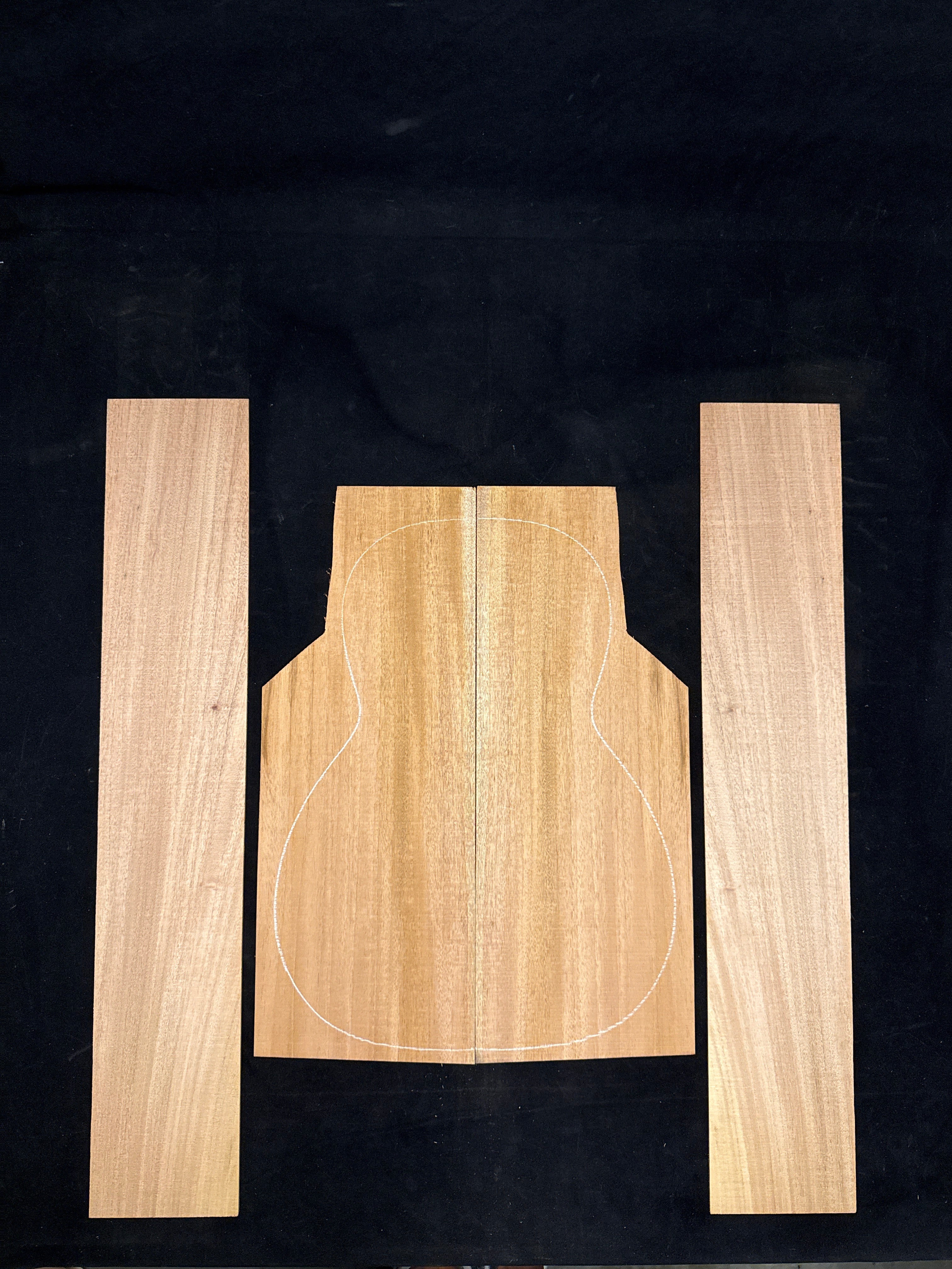 Cuban Mahogany Acoustic Guitar Back & Sides Set 70
