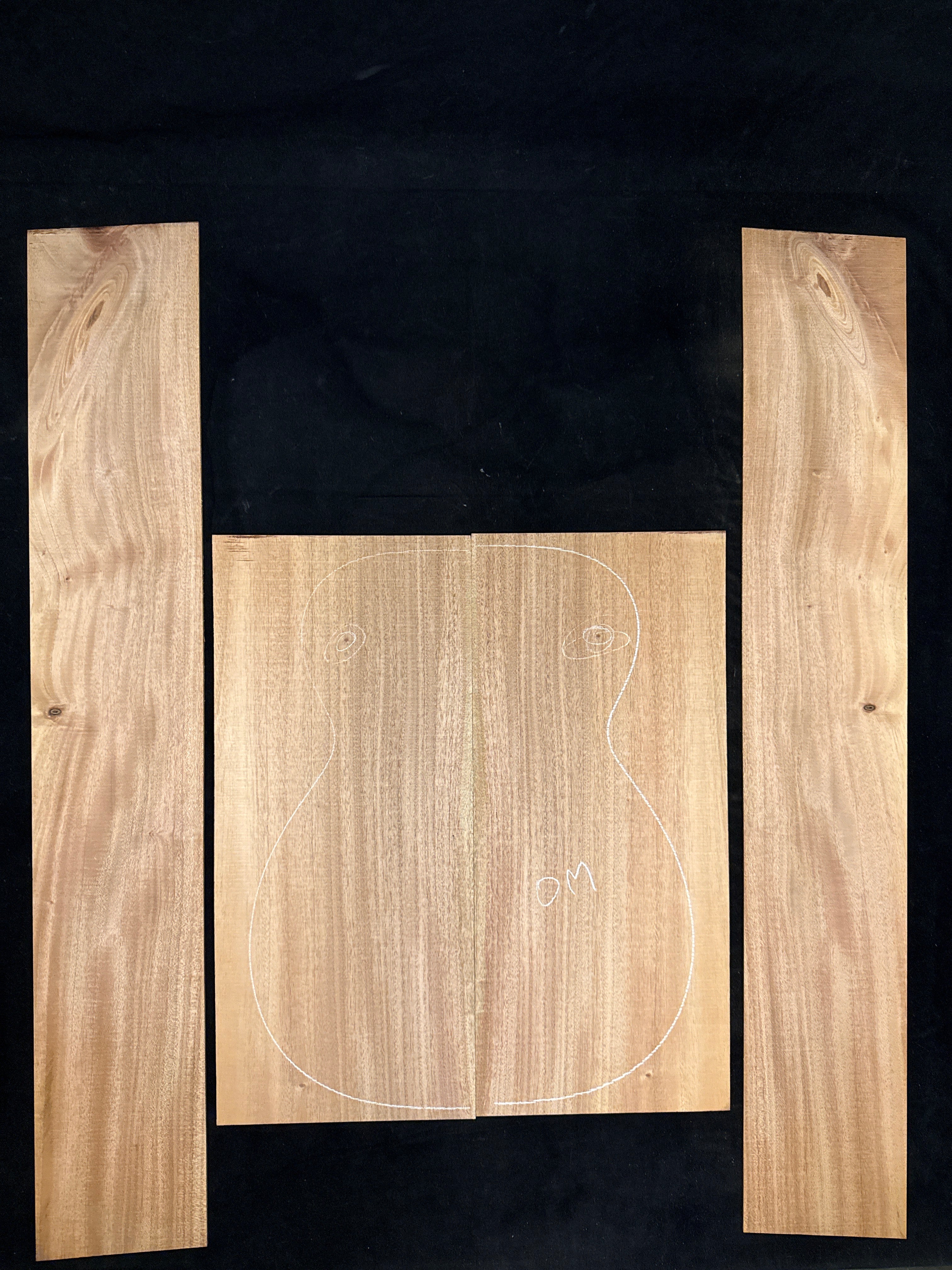 Cuban Mahogany Acoustic Guitar Back & Sides Set 54