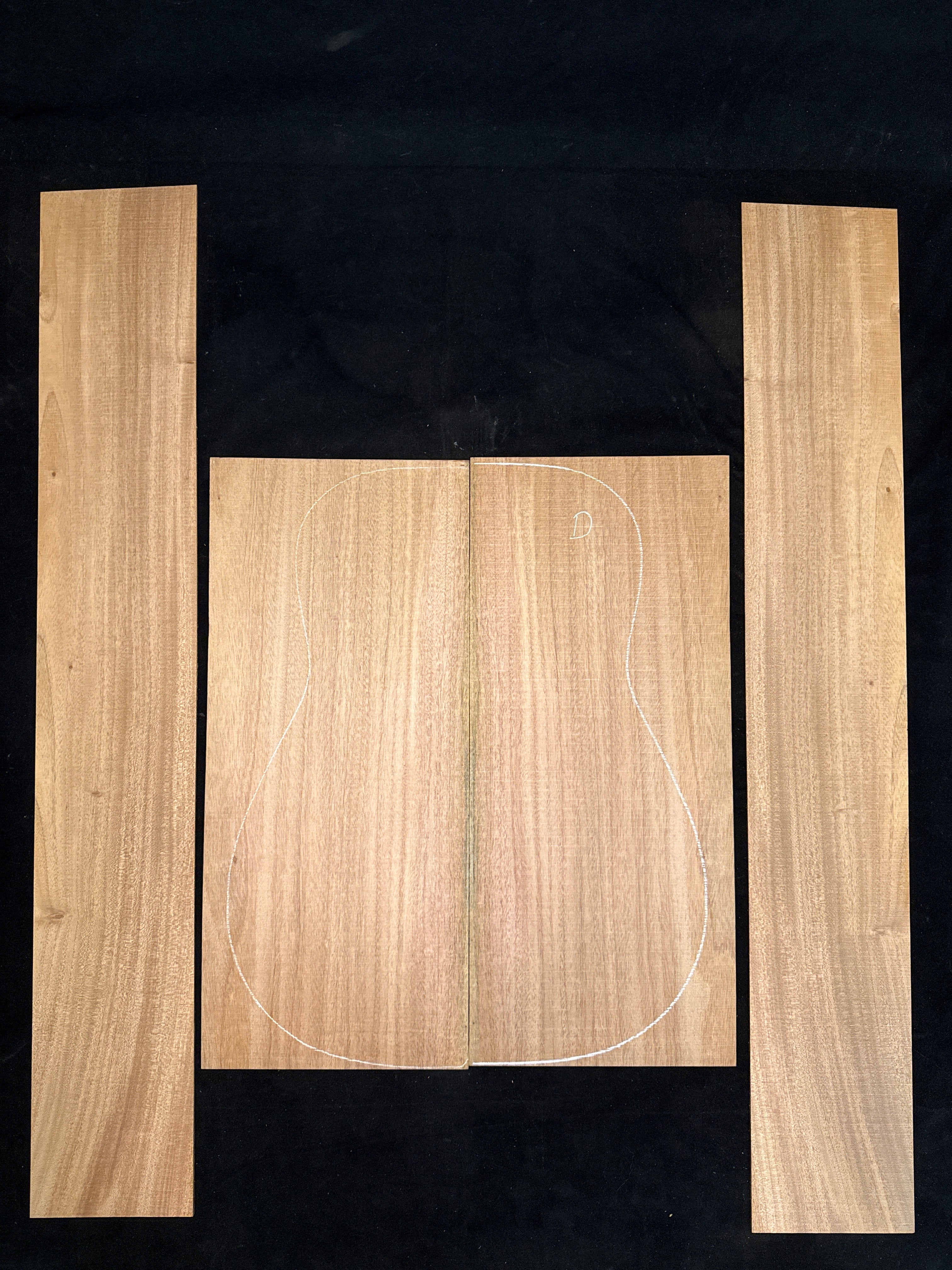 Cuban Mahogany Acoustic Guitar Back & Sides Set 29