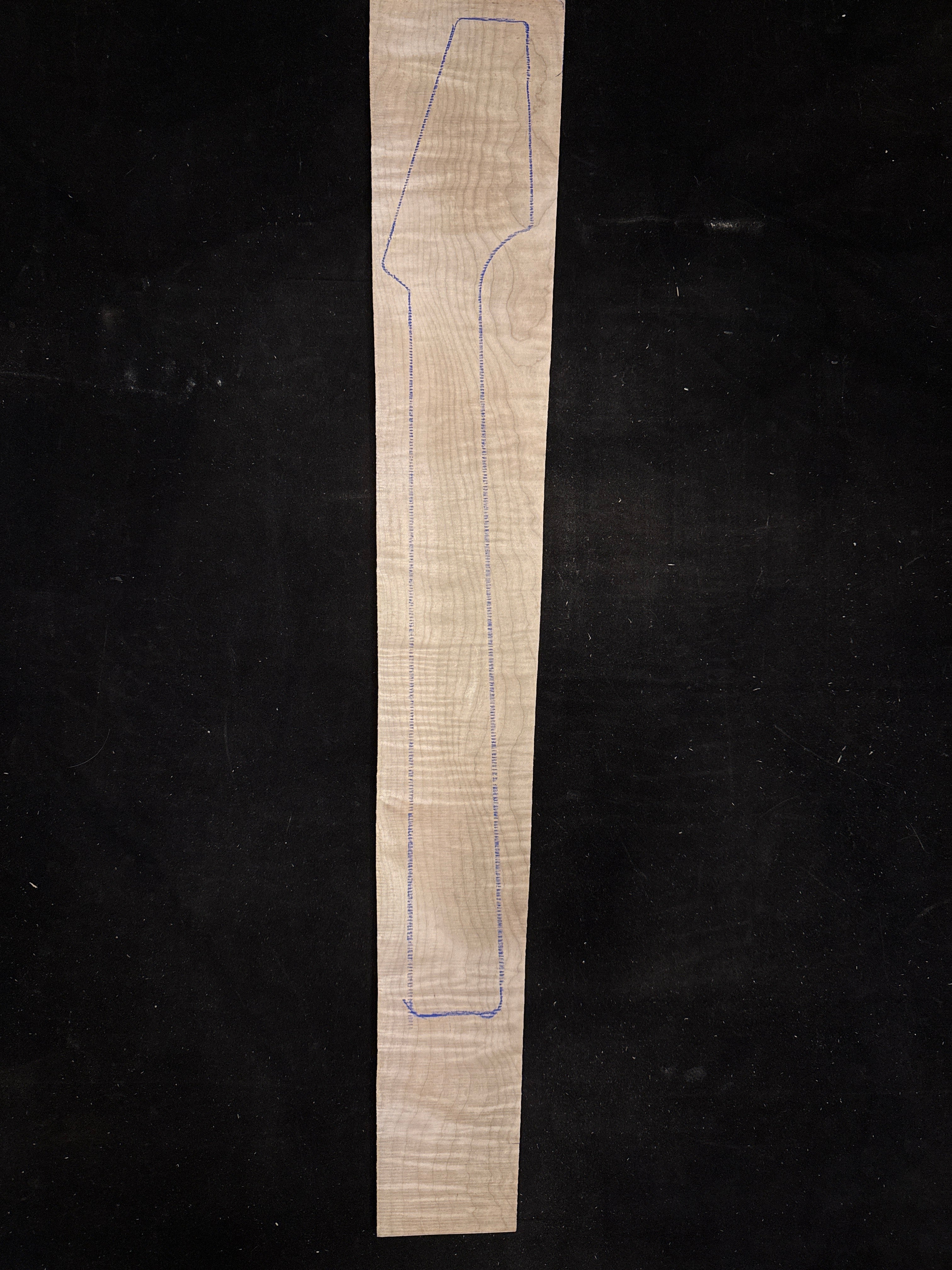 Flamed Maple Electric Guitar Neck Blank 22