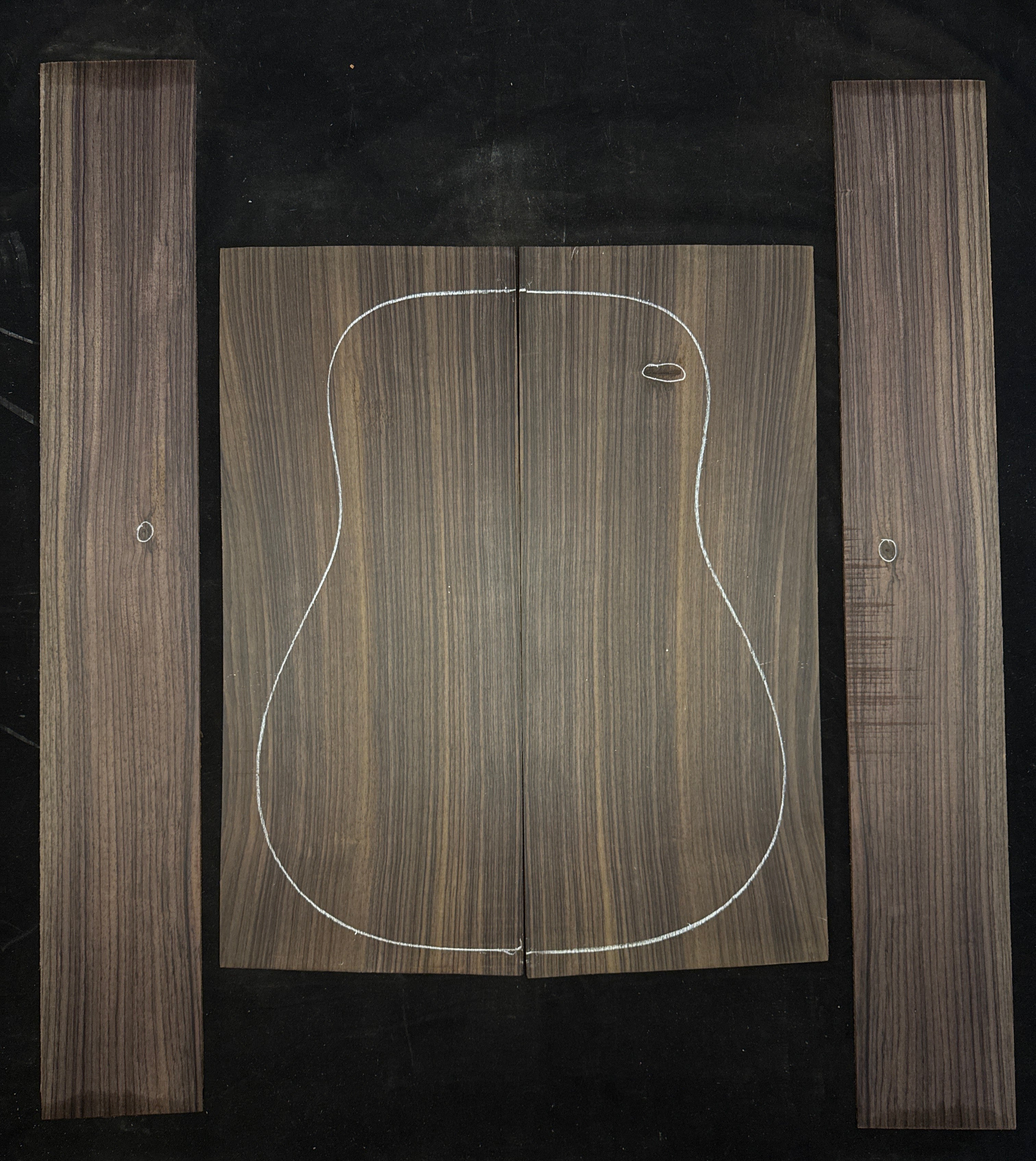 Indian Rosewood Acoustic Guitar Back and Sides Set 89