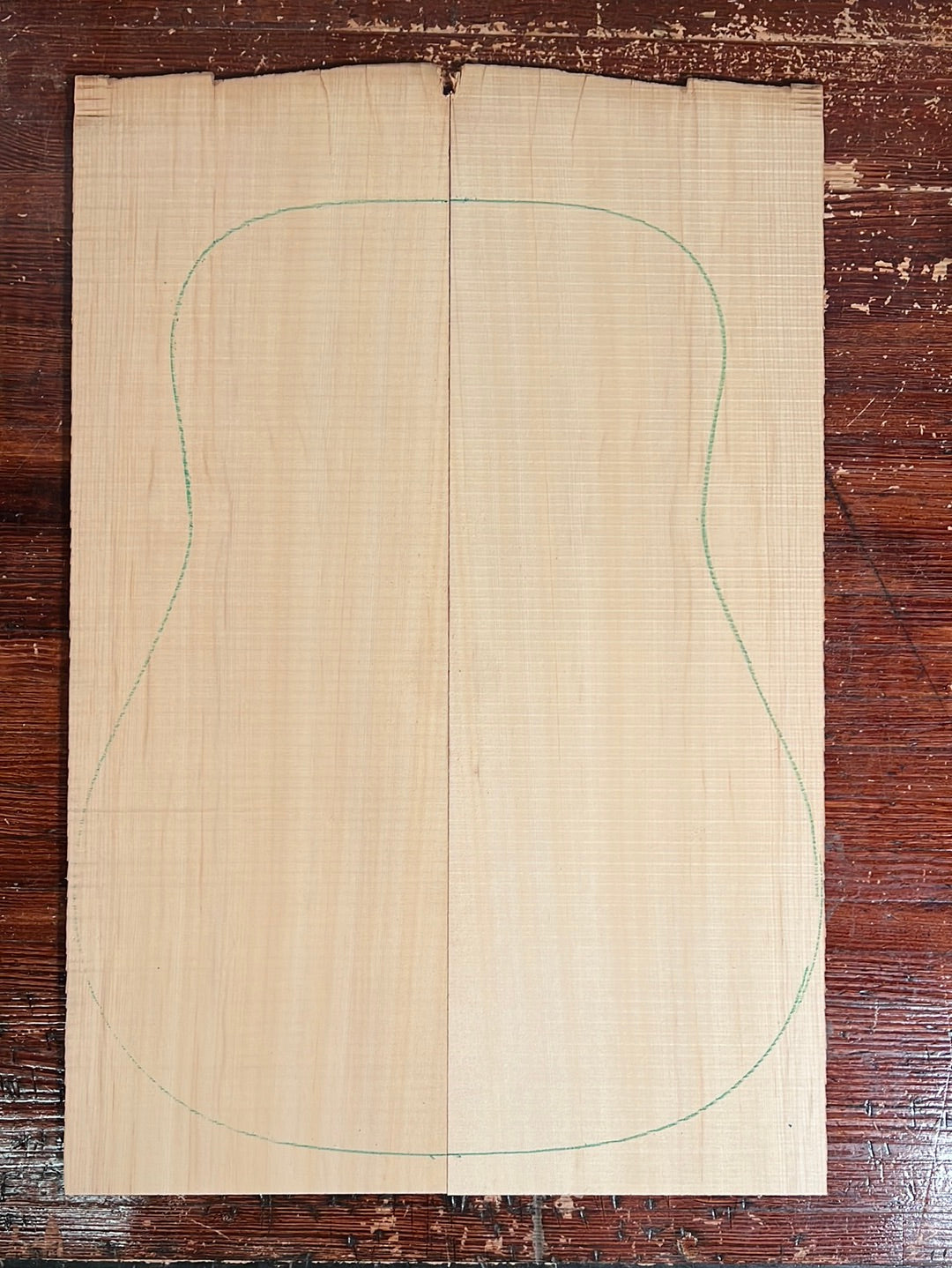Yellow Cedar Acoustic Guitar Top 2
