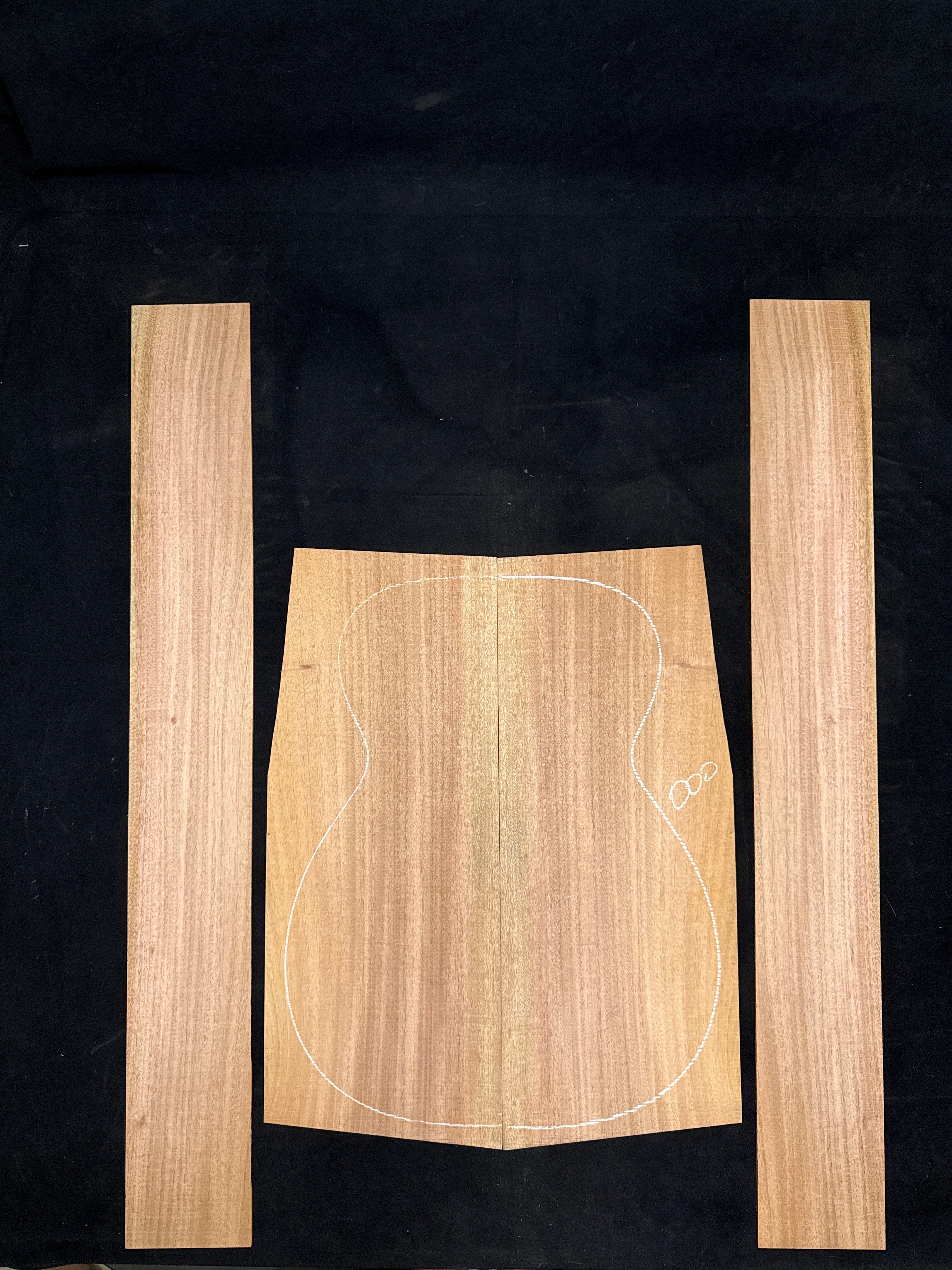 Cuban Mahogany Acoustic Guitar Back & Sides Set 65