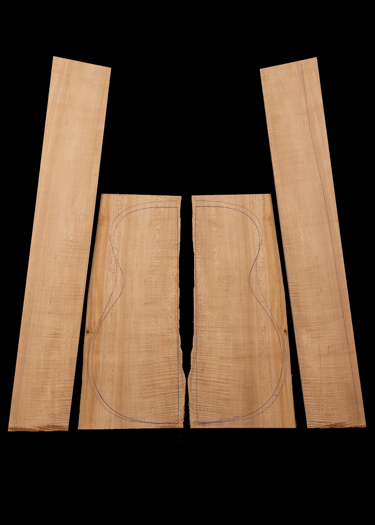 Maple Acoustic Guitar Back and Sides Set 34