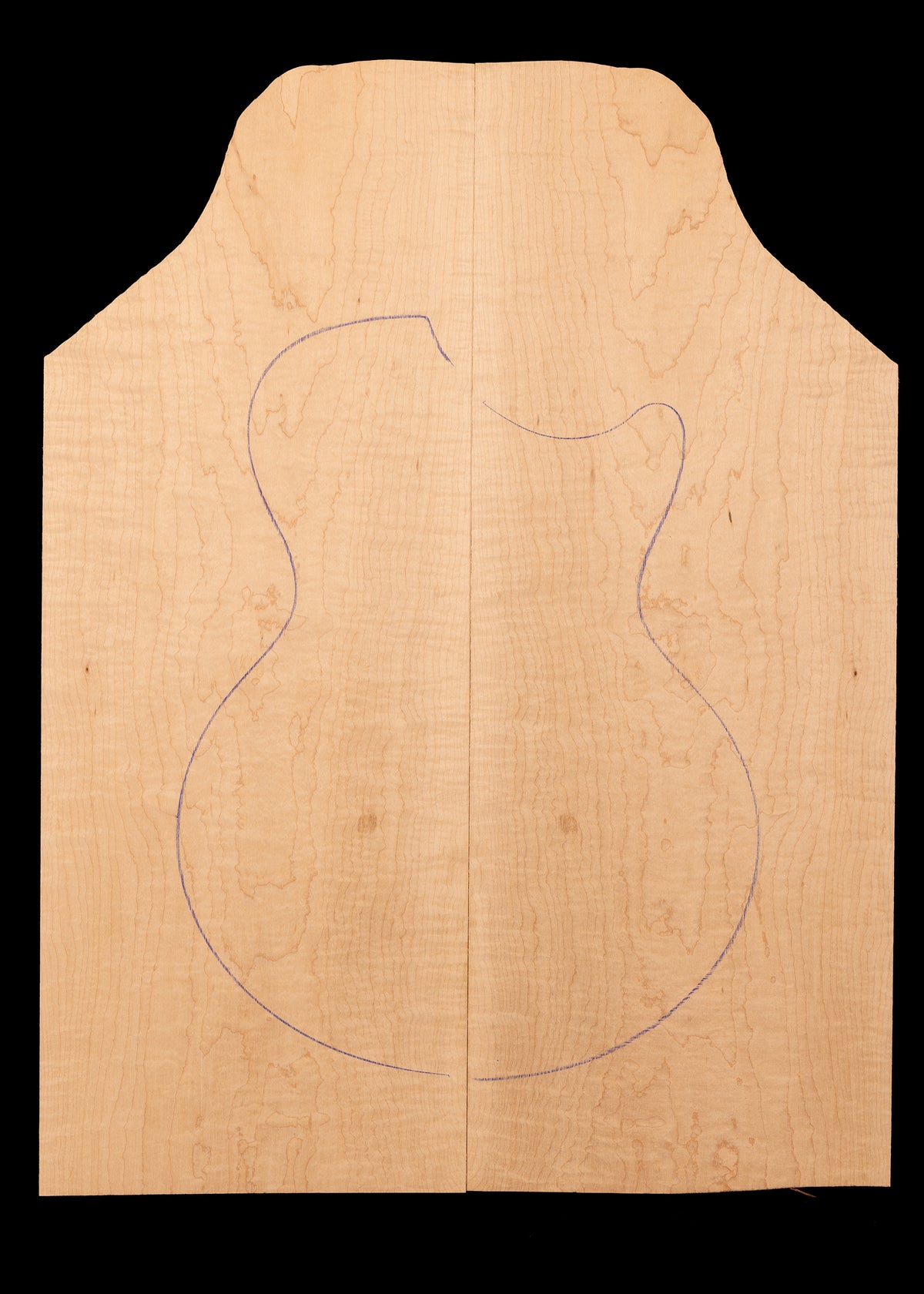 Figured Maple Electric Guitar/Bass Drop Top 37