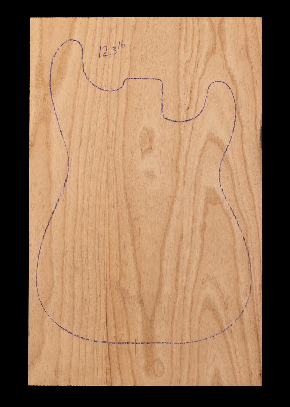 Swamp Ash 3-Piece Electric Guitar/Bass Body Blank 37
