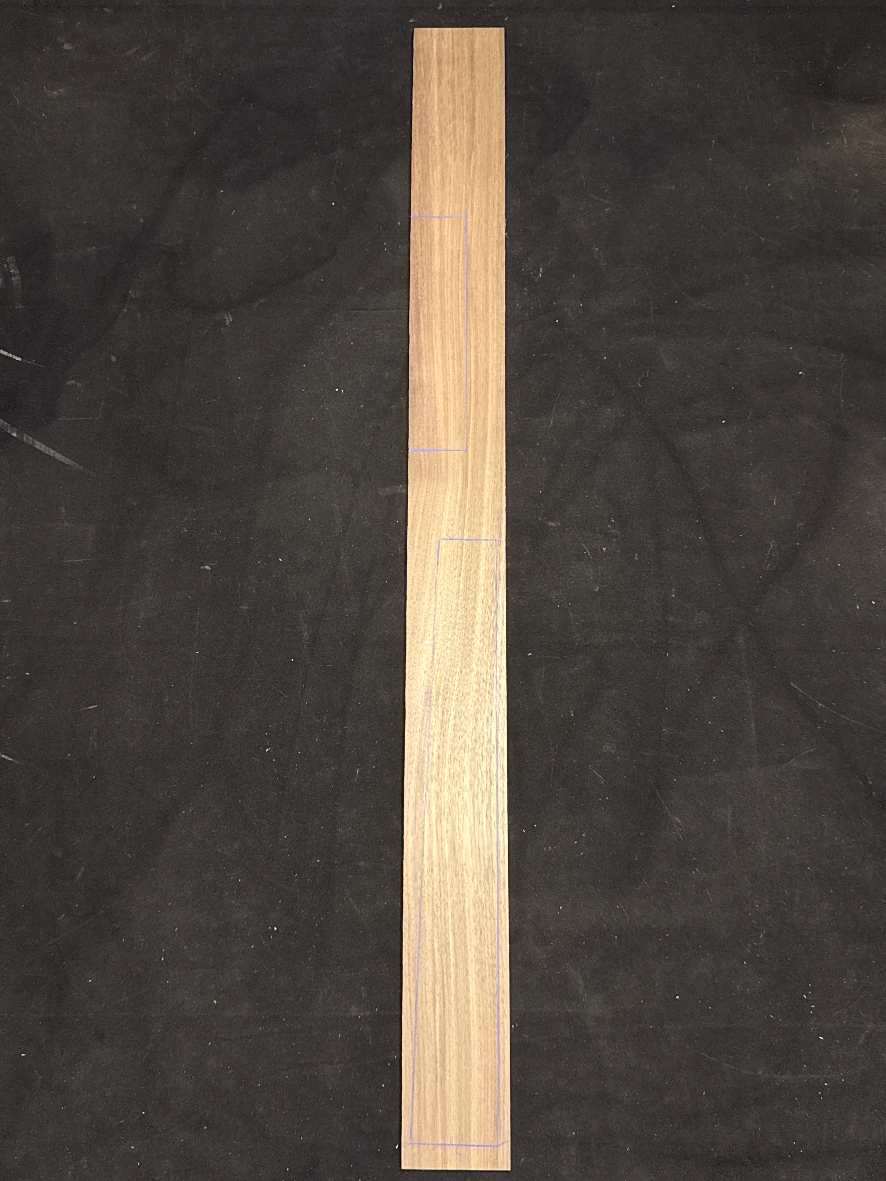 Black Walnut Guitar Fingerboard and Bridge Blank 02