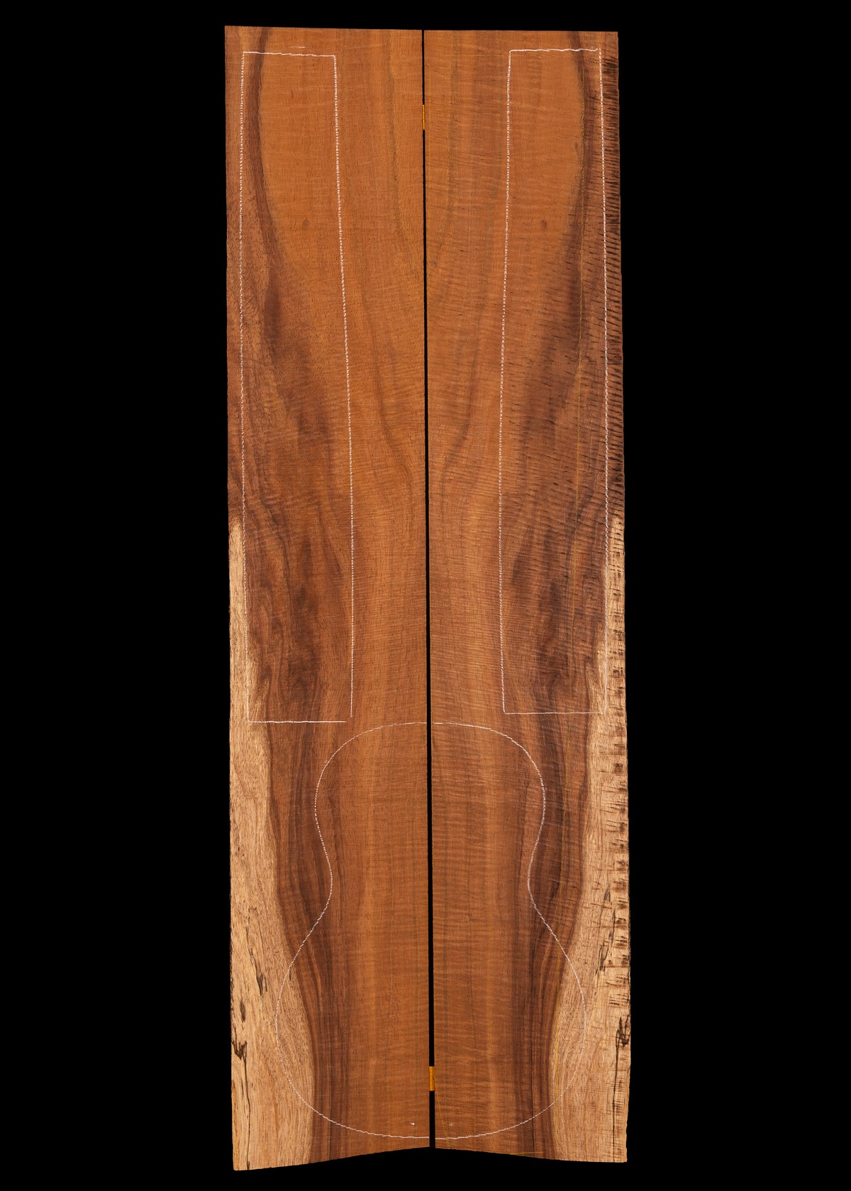 Salvaged Curly Koa Tenor Ukulele Back and Sides Set 38