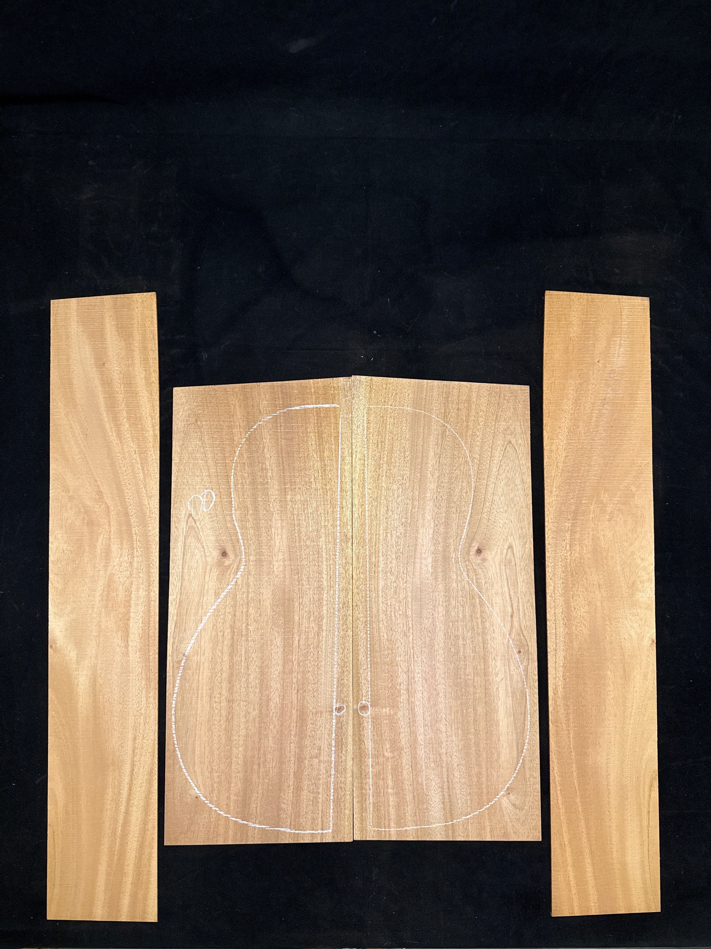 Cuban Mahogany Acoustic Guitar Back & Sides Set 67