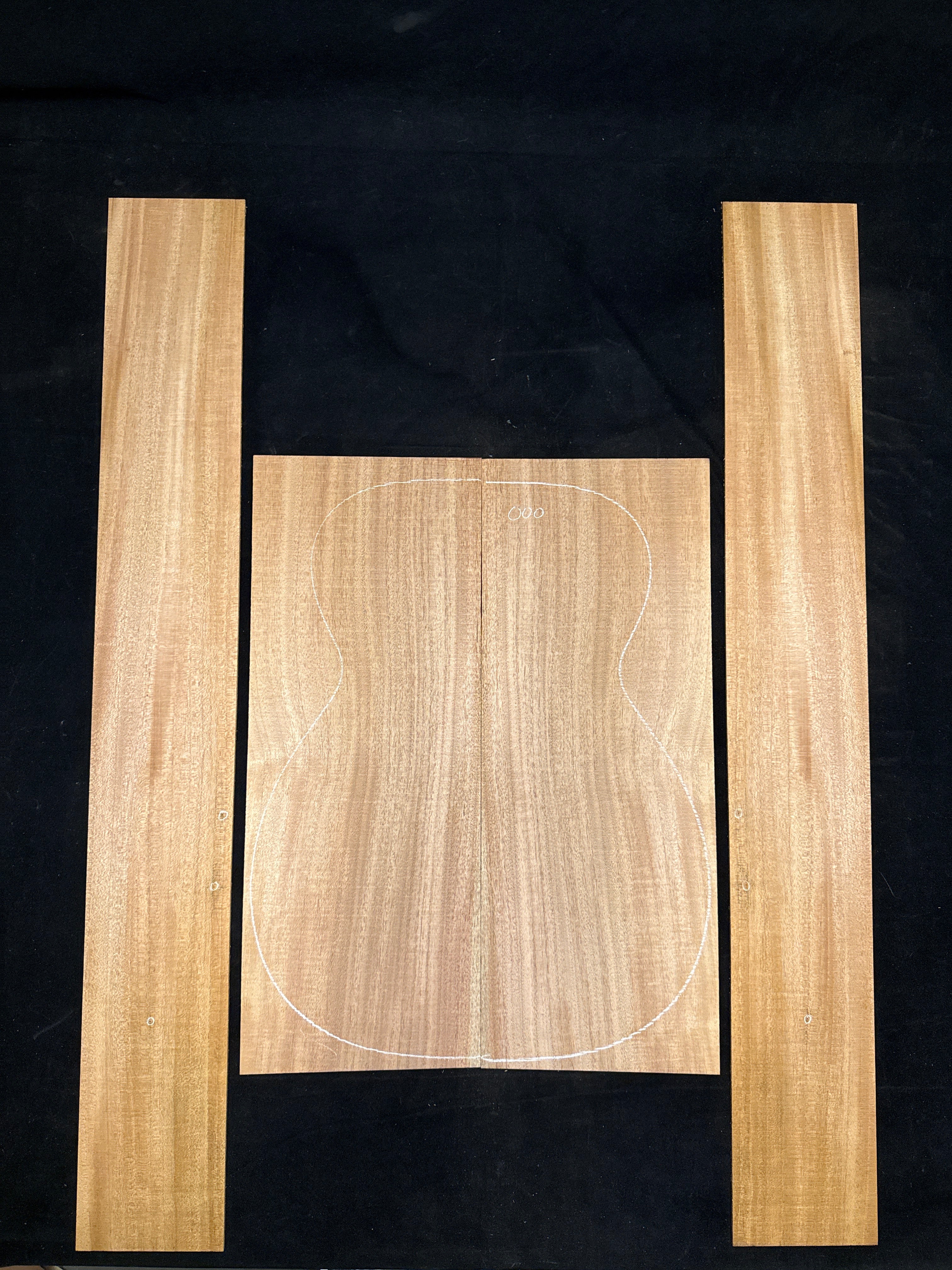 Cuban Mahogany Acoustic Guitar Back & Sides Set 62