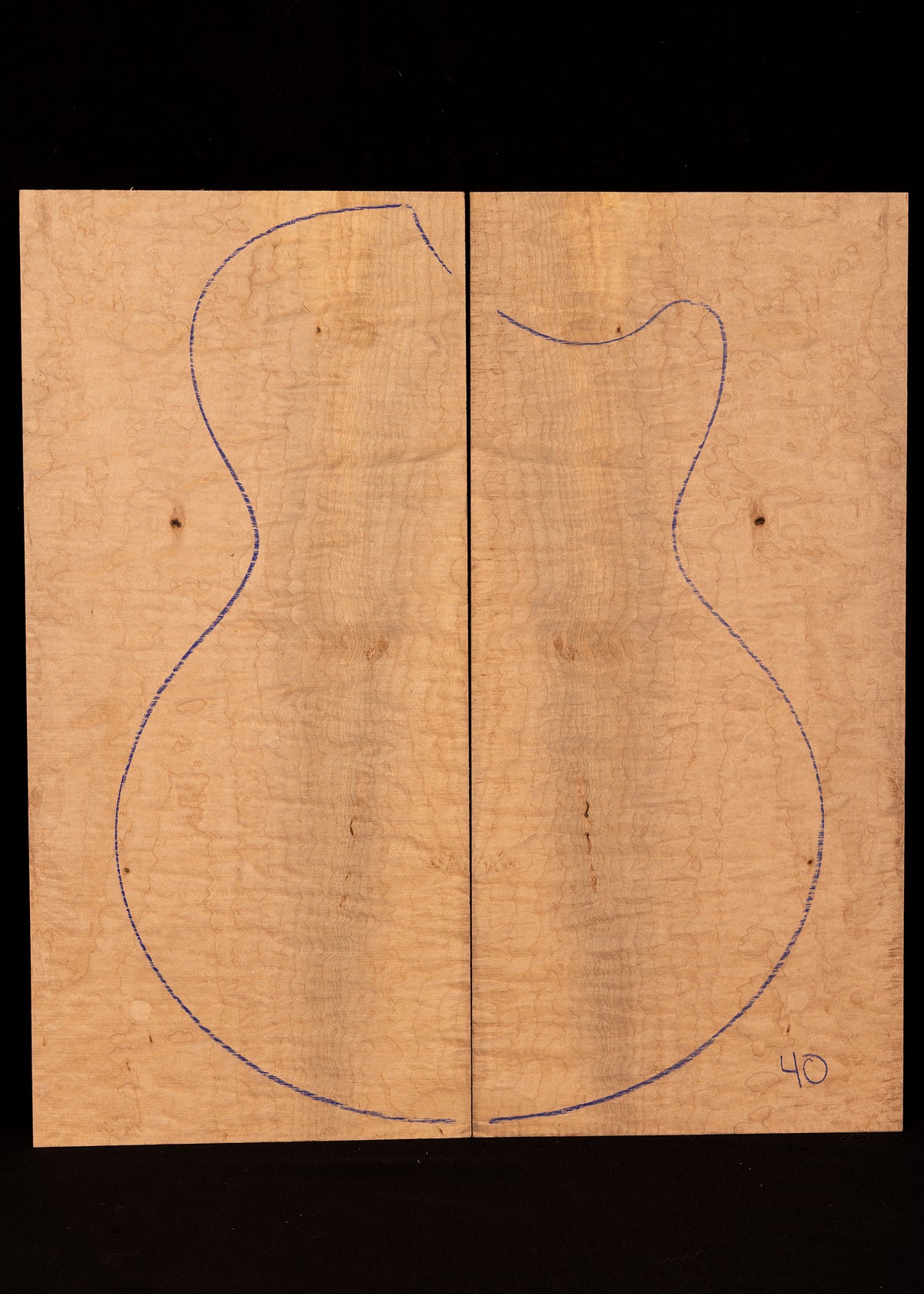 Blister Maple Electric Guitar Laminate Top 40
