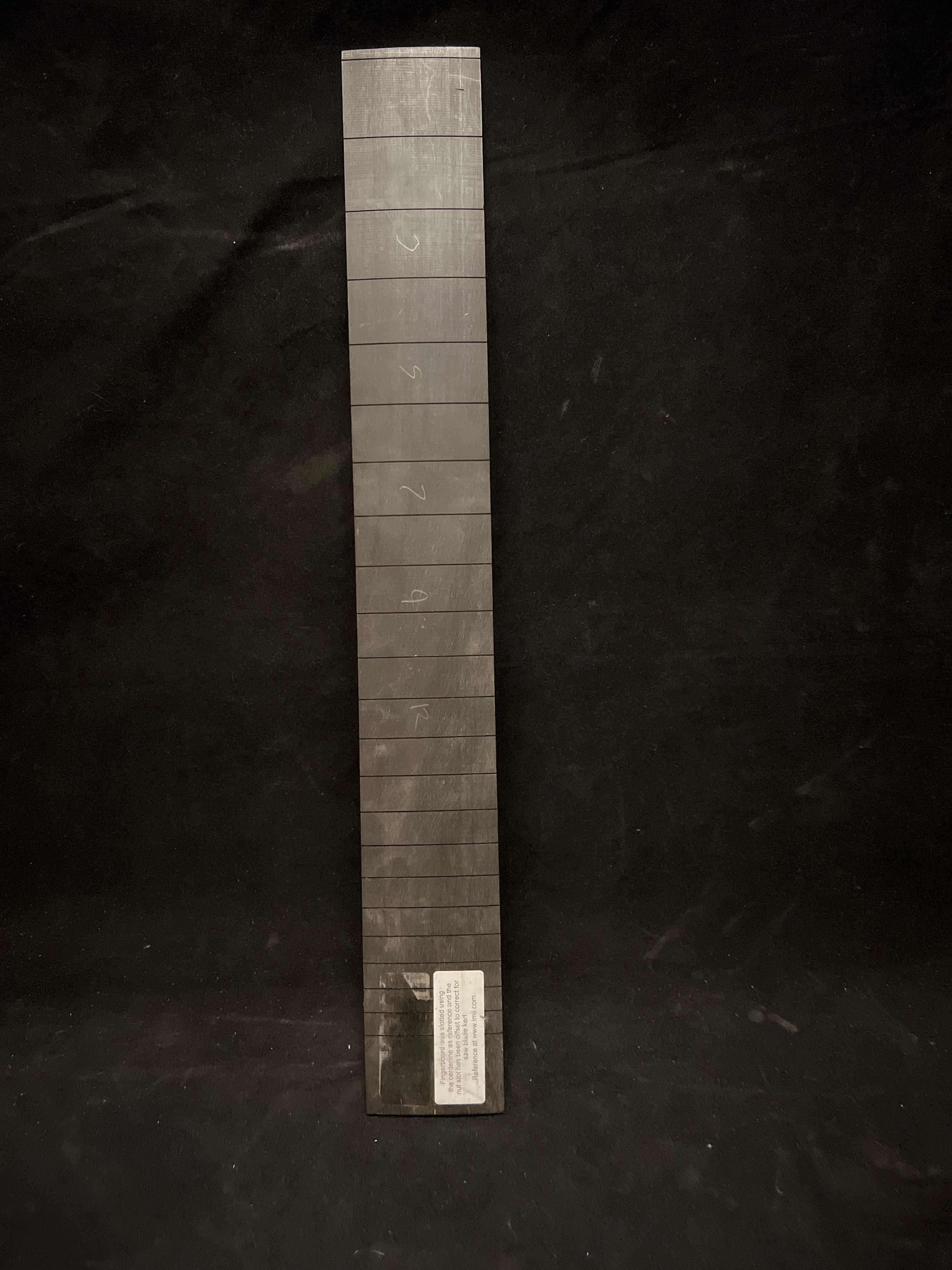 Ebony 22-Fret Slotted Fingerboard 27" Scale 14" Radius