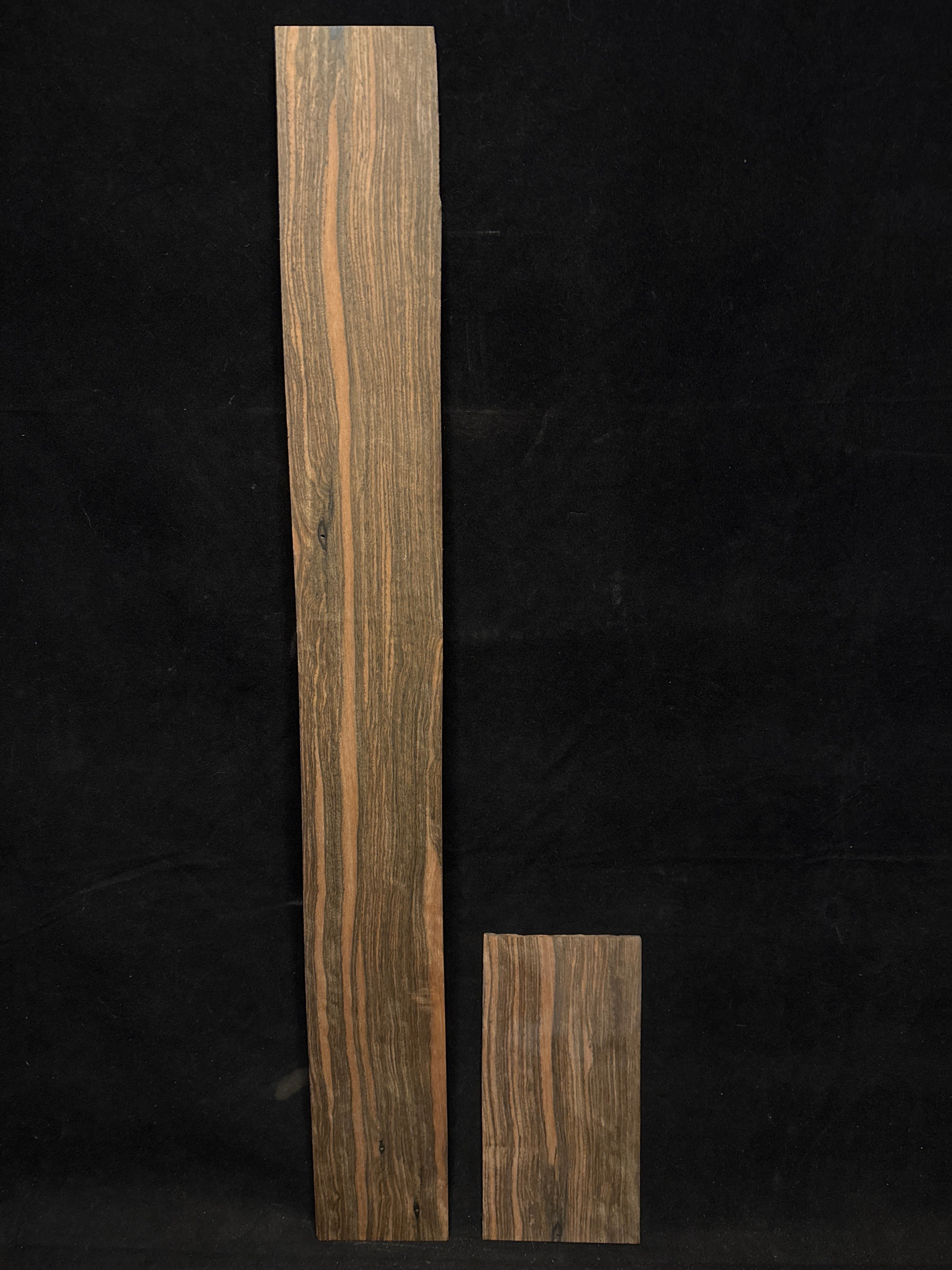 Macassar Ebony Bass Fingerboard & Headplate Bundle 01