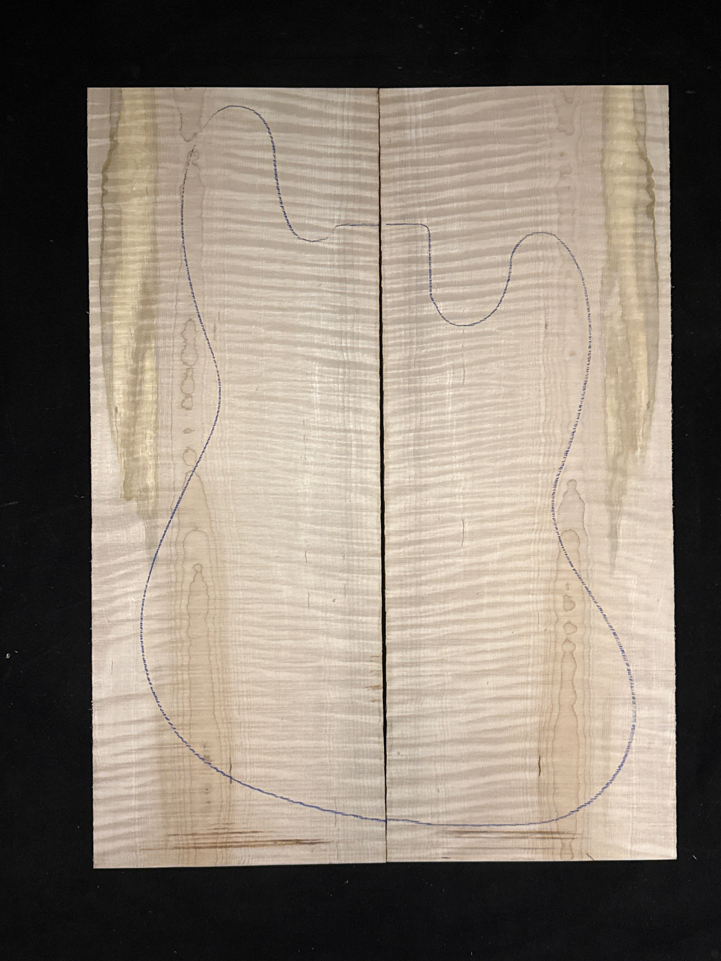 Figured Maple Electric Guitar/Bass Drop Top 26