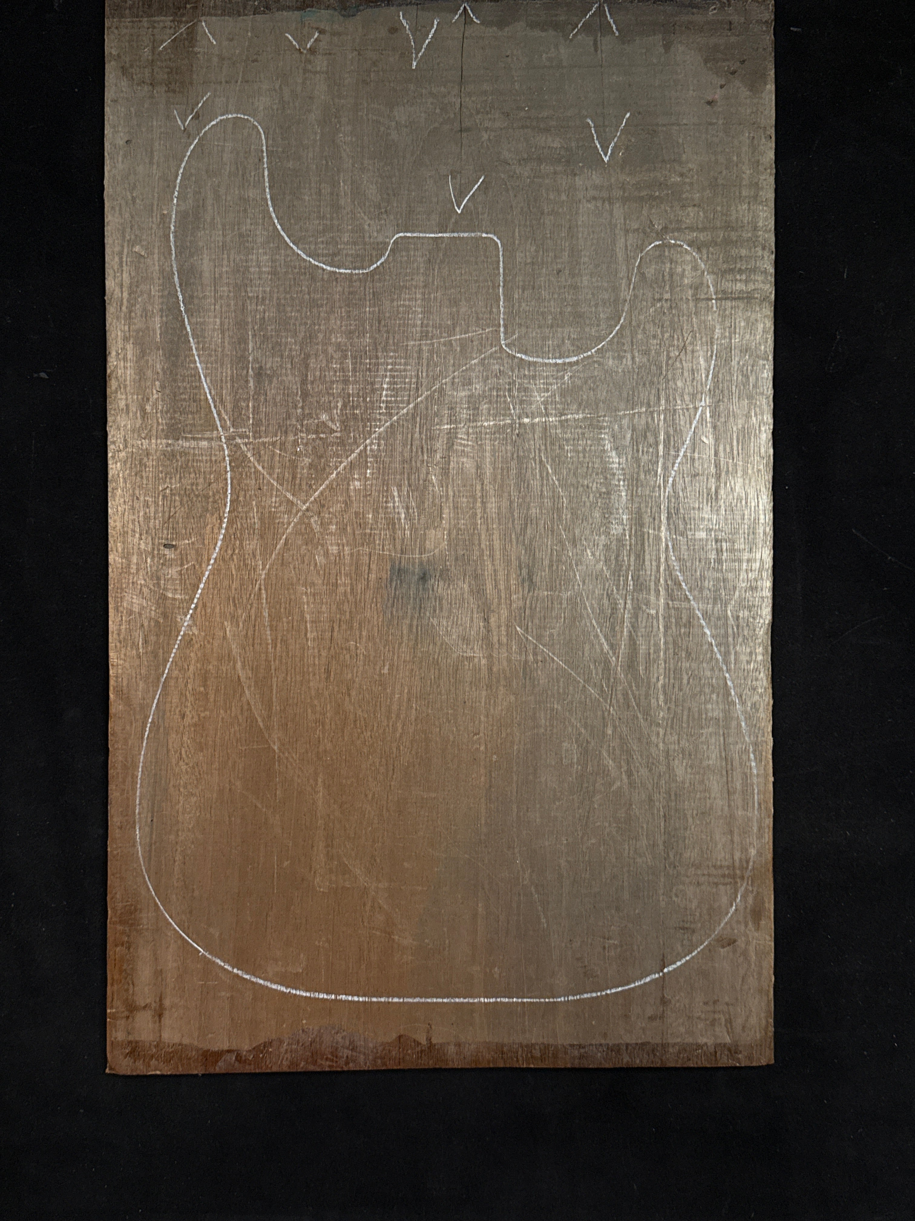 Mahogany 1-Piece Electric Guitar Body Blank 02