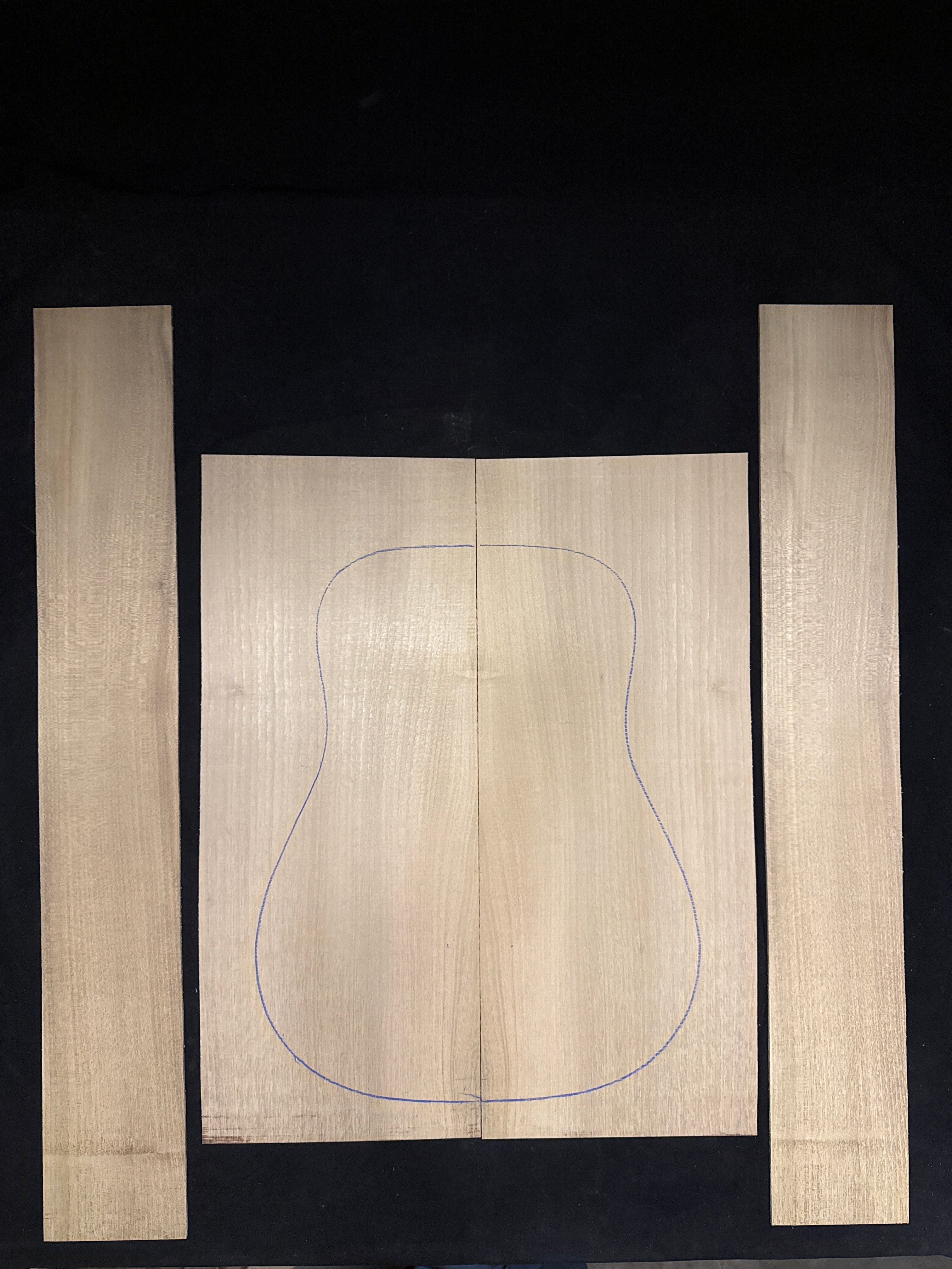 Black Locust Acoustic Guitar Back & Sides Set 24