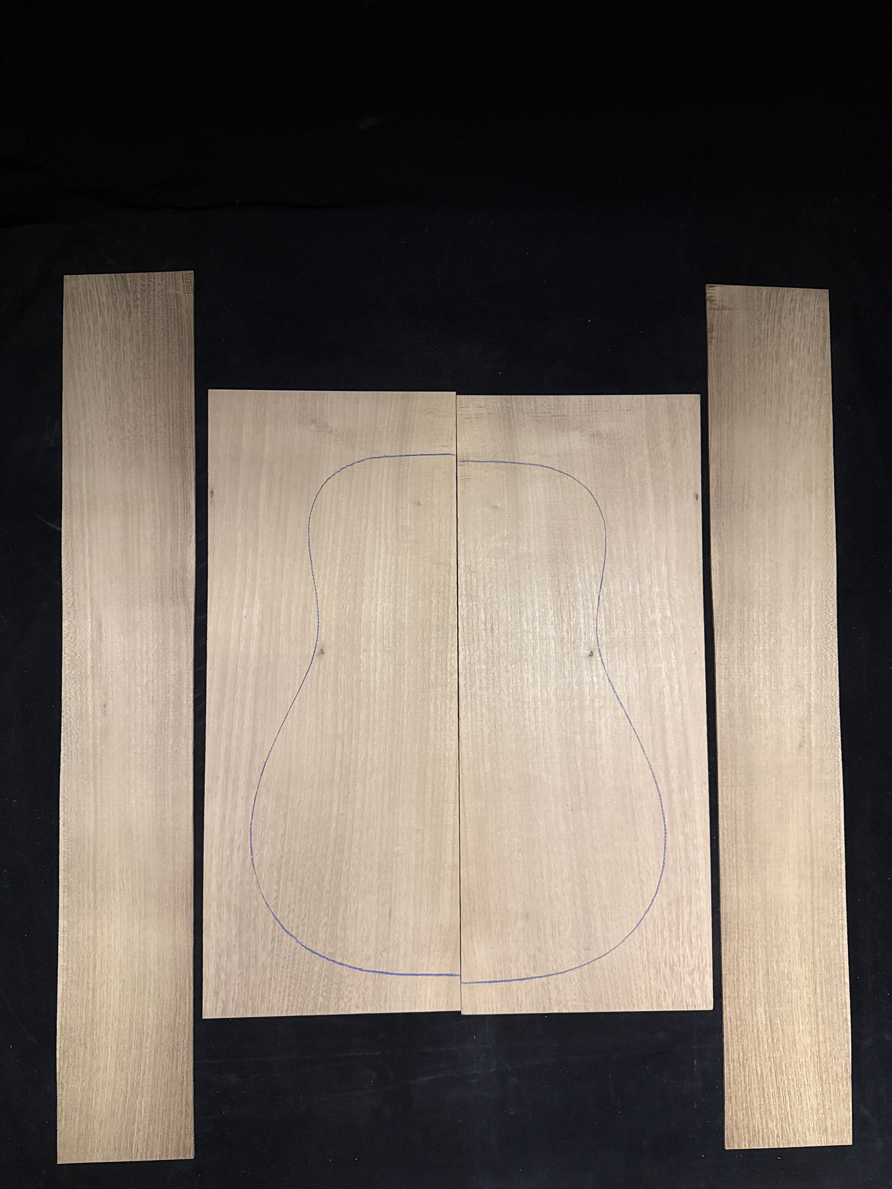 Black Locust Acoustic Guitar Back & Sides Set 11