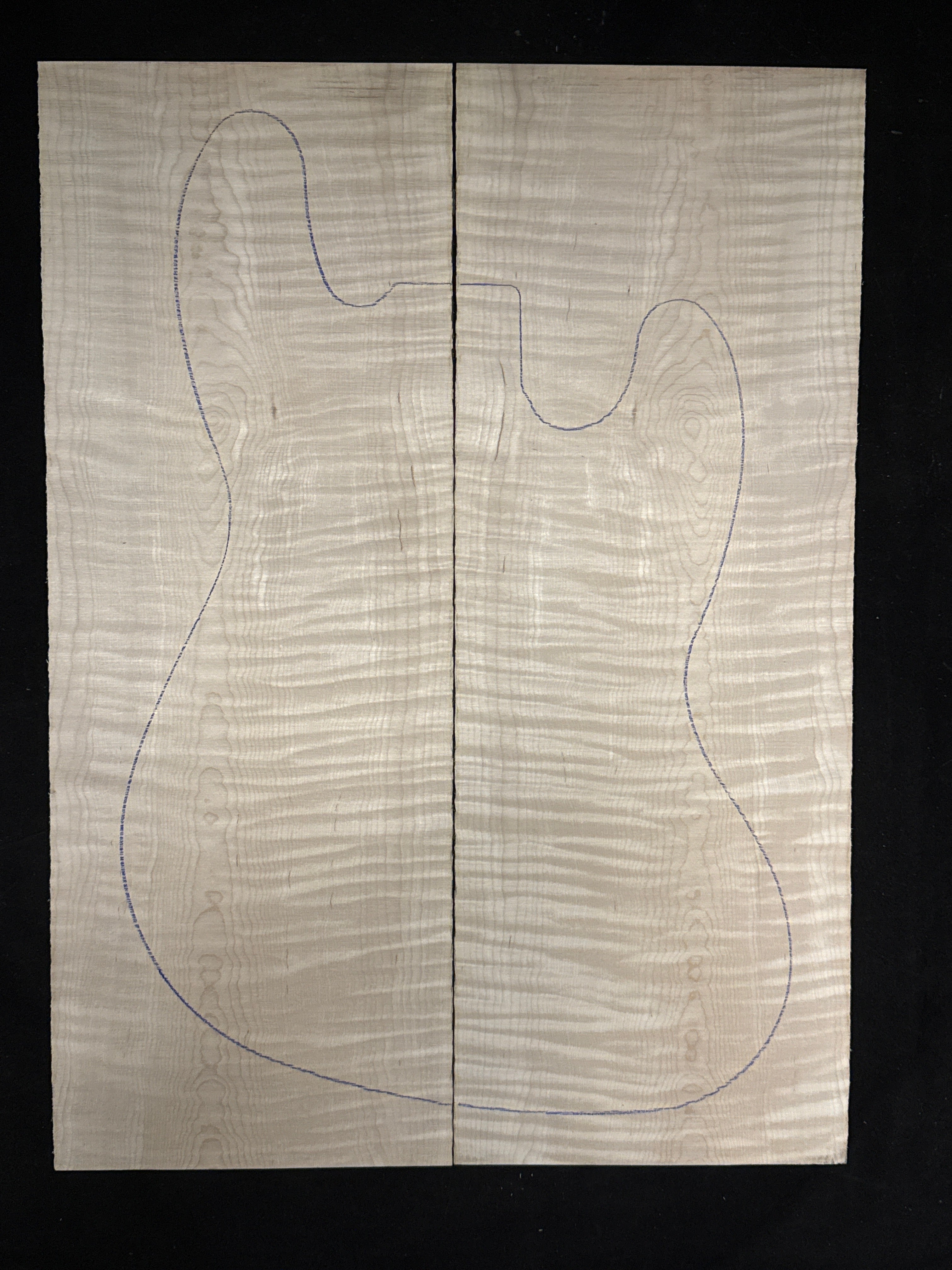 Figured Maple Electric Guitar/Bass Drop Top 31