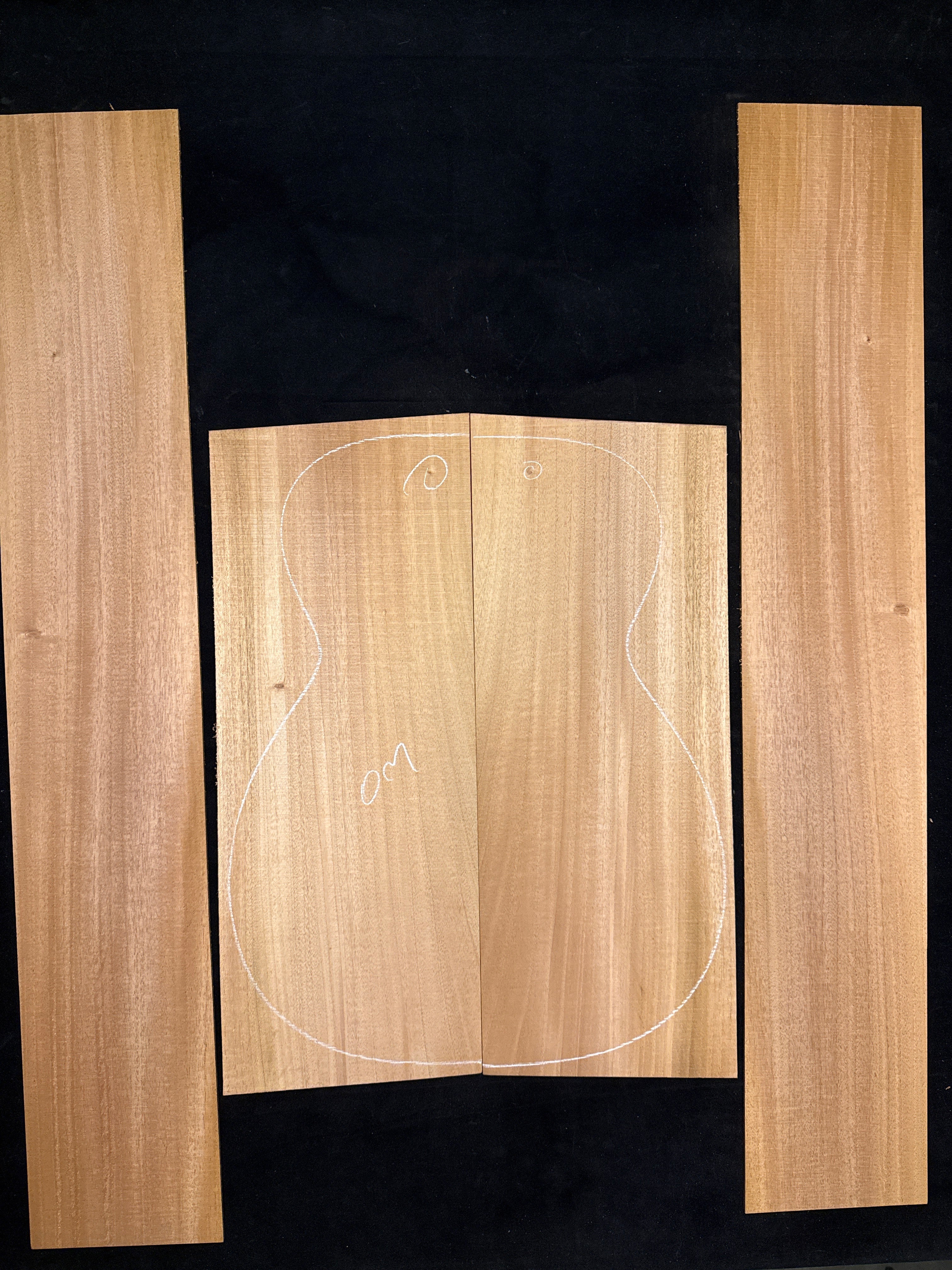 Cuban Mahogany Acoustic Guitar Back & Sides Set 51