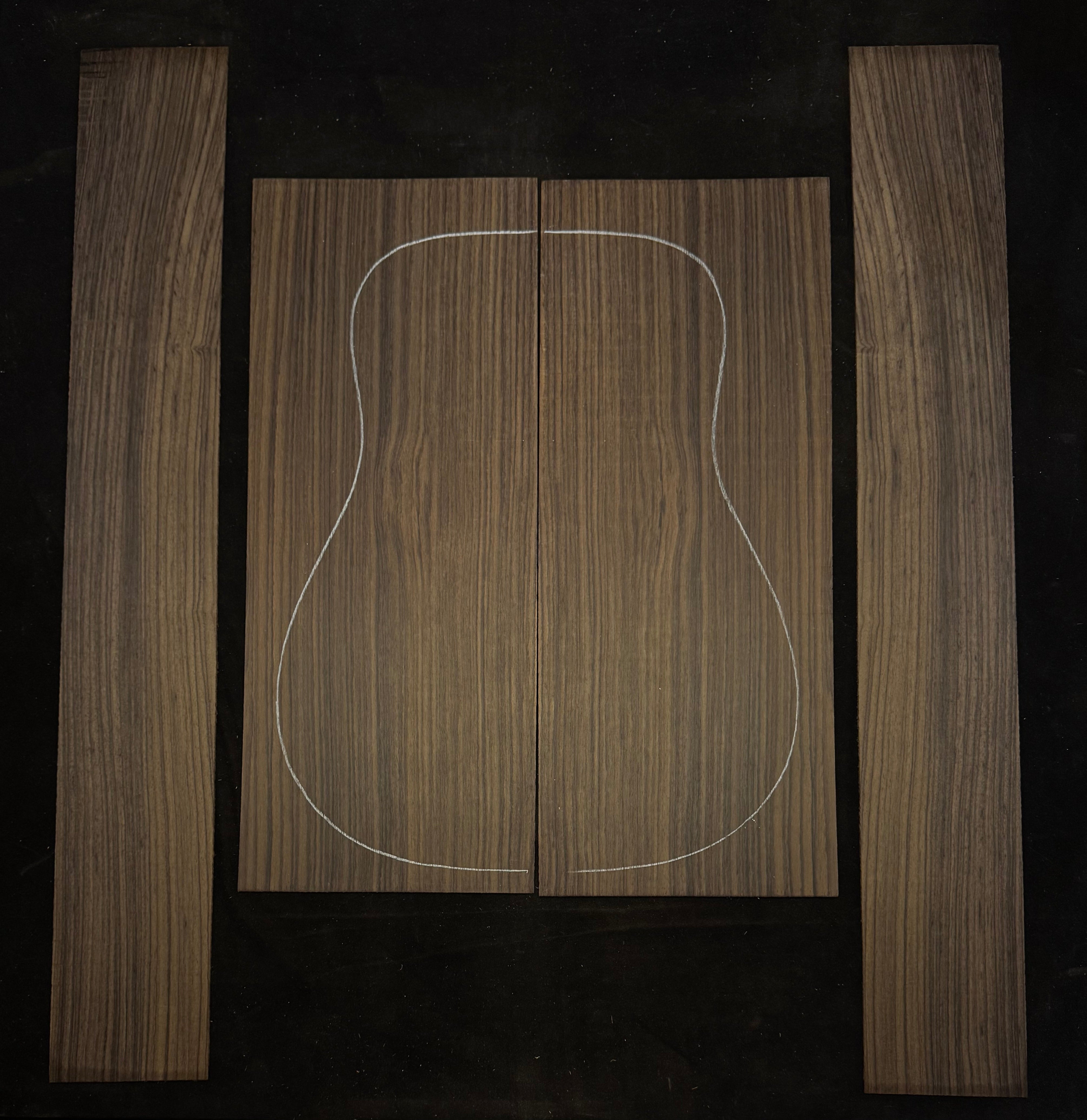Indian Rosewood Acoustic Guitar Back and Sides Set 66