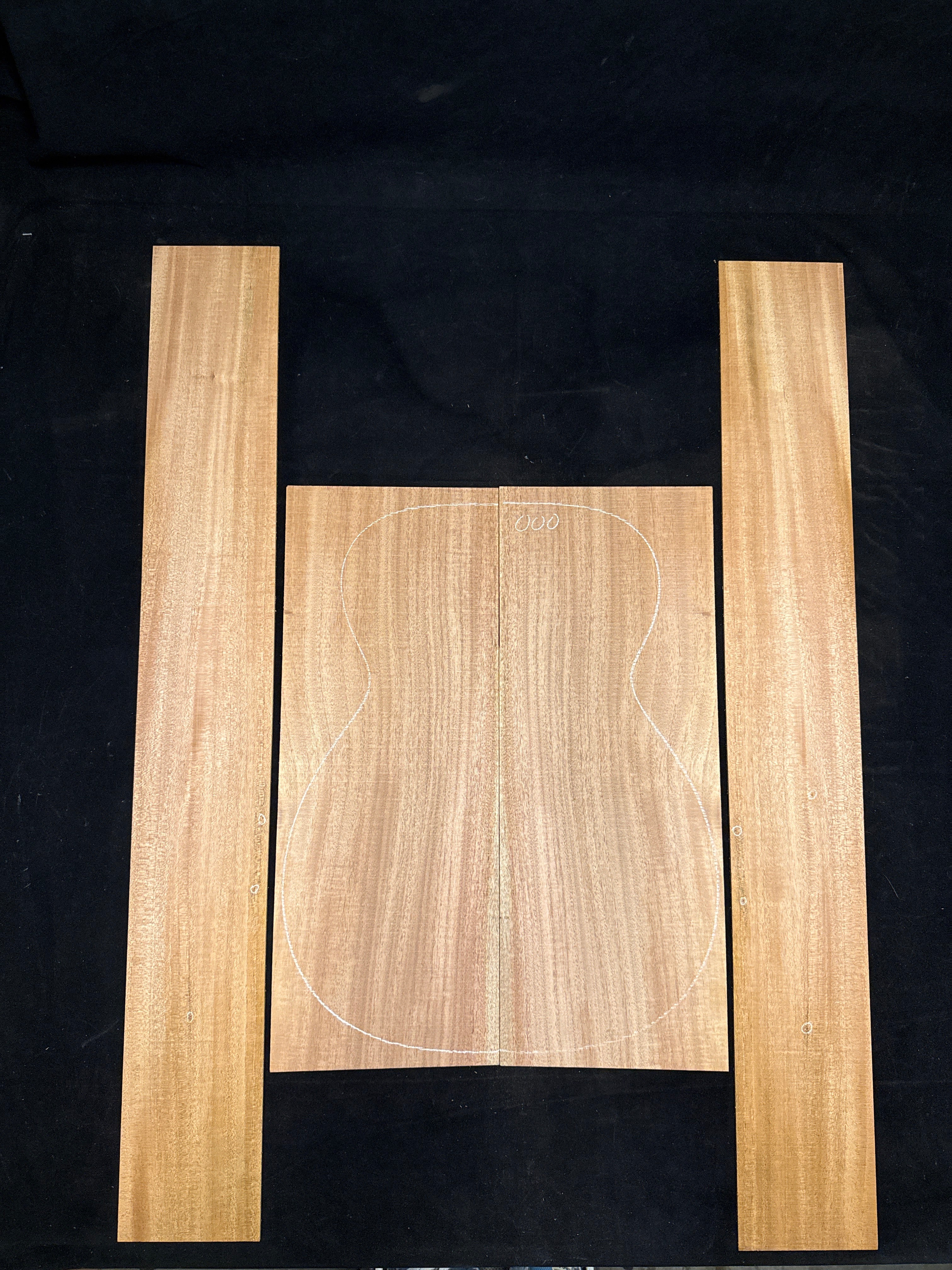 Cuban Mahogany Acoustic Guitar Back & Sides Set 63