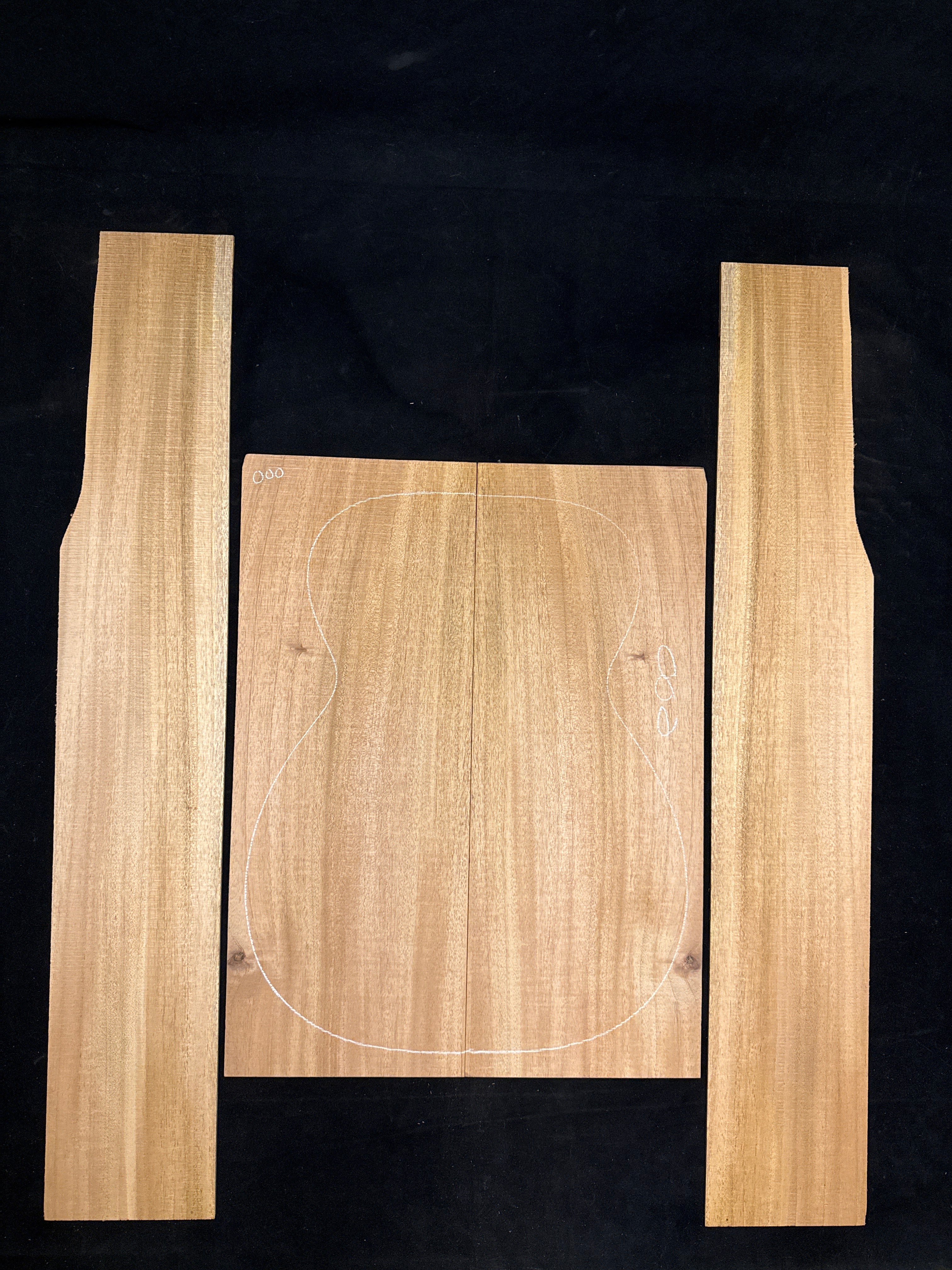 Cuban Mahogany Acoustic Guitar Back & Sides Set 64